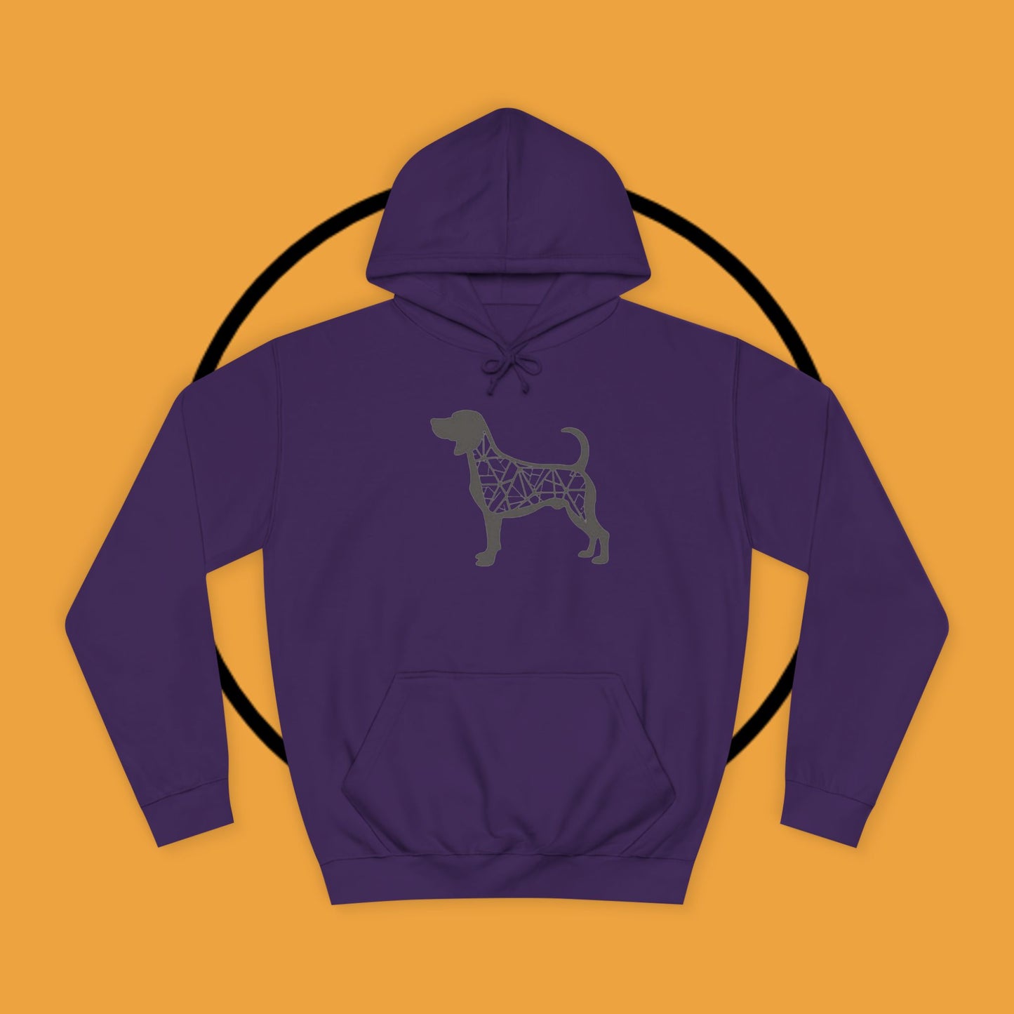 πΊ Geometric Beagle Hoodie - Modern Art Meets Canine Love! π¨ - Unisex Hoodie