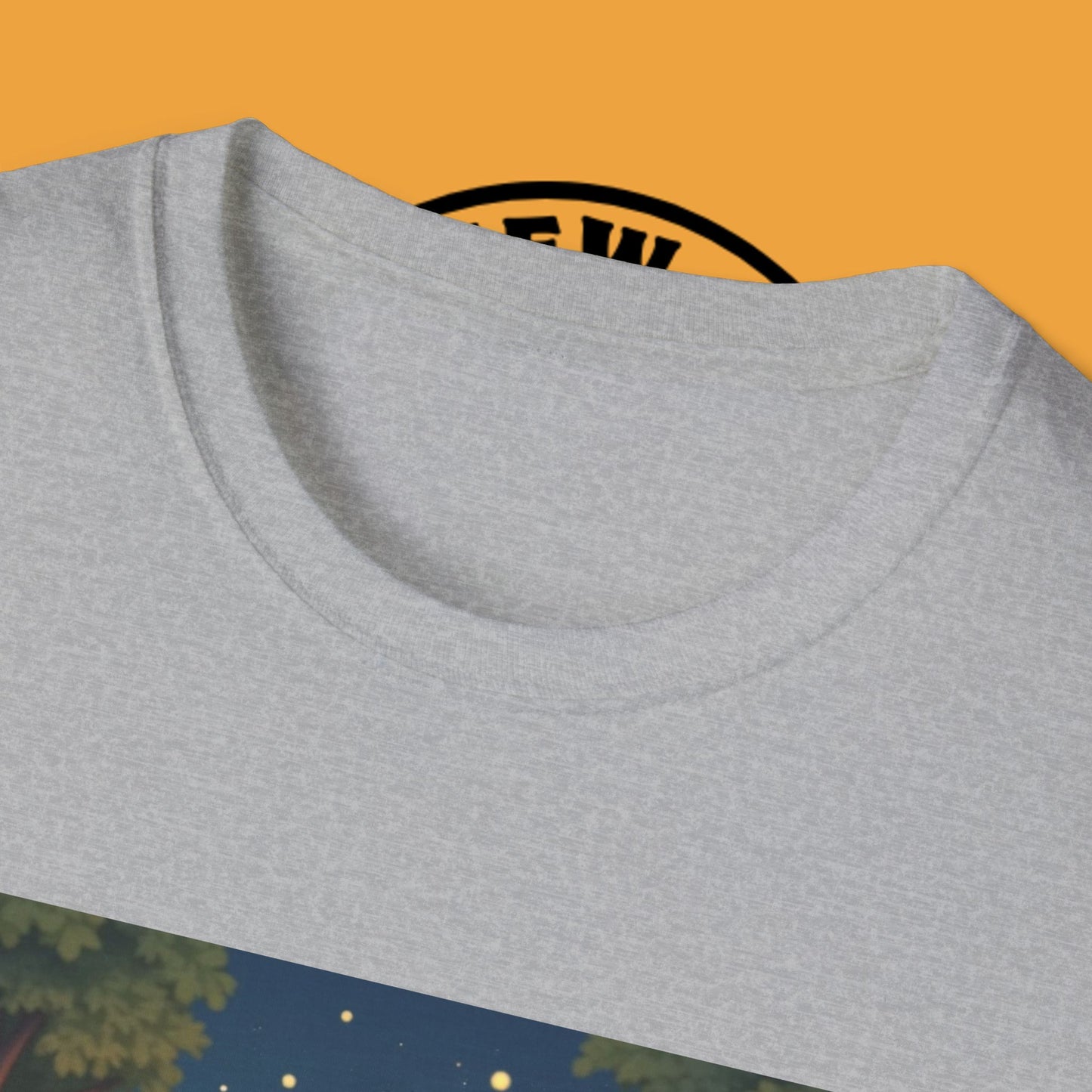"Camping Adventure Border Collie" - Outdoor Adventure Dog T-Shirt - Border Collie Camping T-Shirt - Outdoor Adventure Dog Under Stars Tee | Nature Lover Pet Gift
