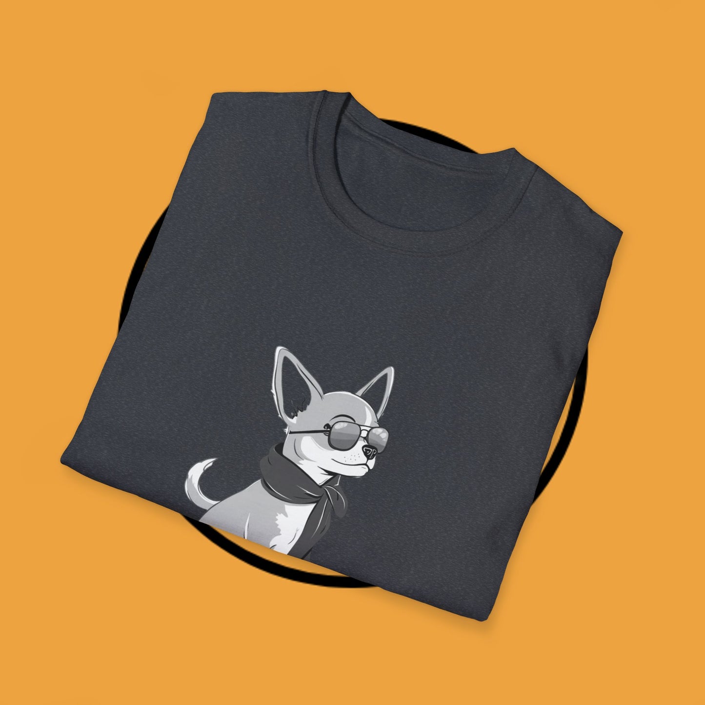 🕶️ Cool Chihuahua Sunglasses T-Shirt - Stylish Dog Aviator Scarf Tee | Hipster Pet Fashion Shirt 🕶️