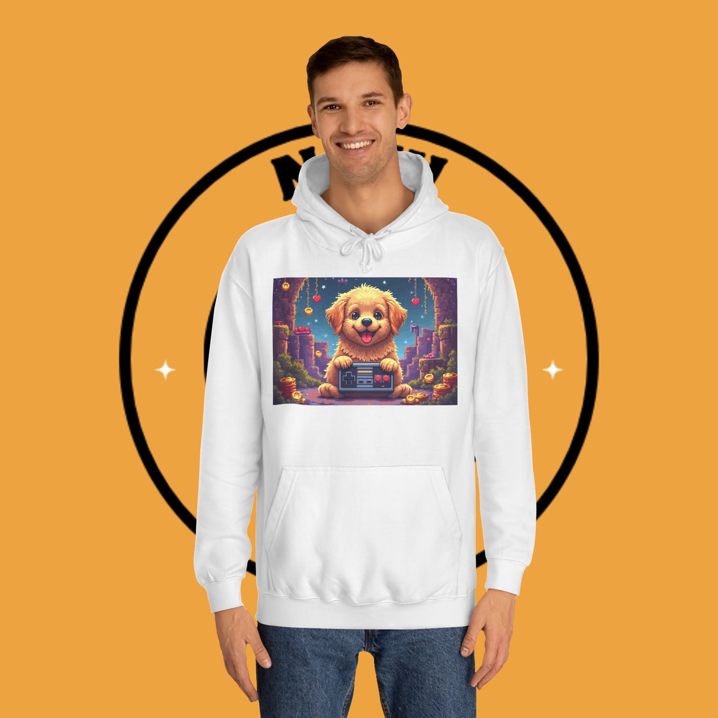 Pixel Pup Gamer Hoodie: Retro Gaming Meets Adorable Fluff