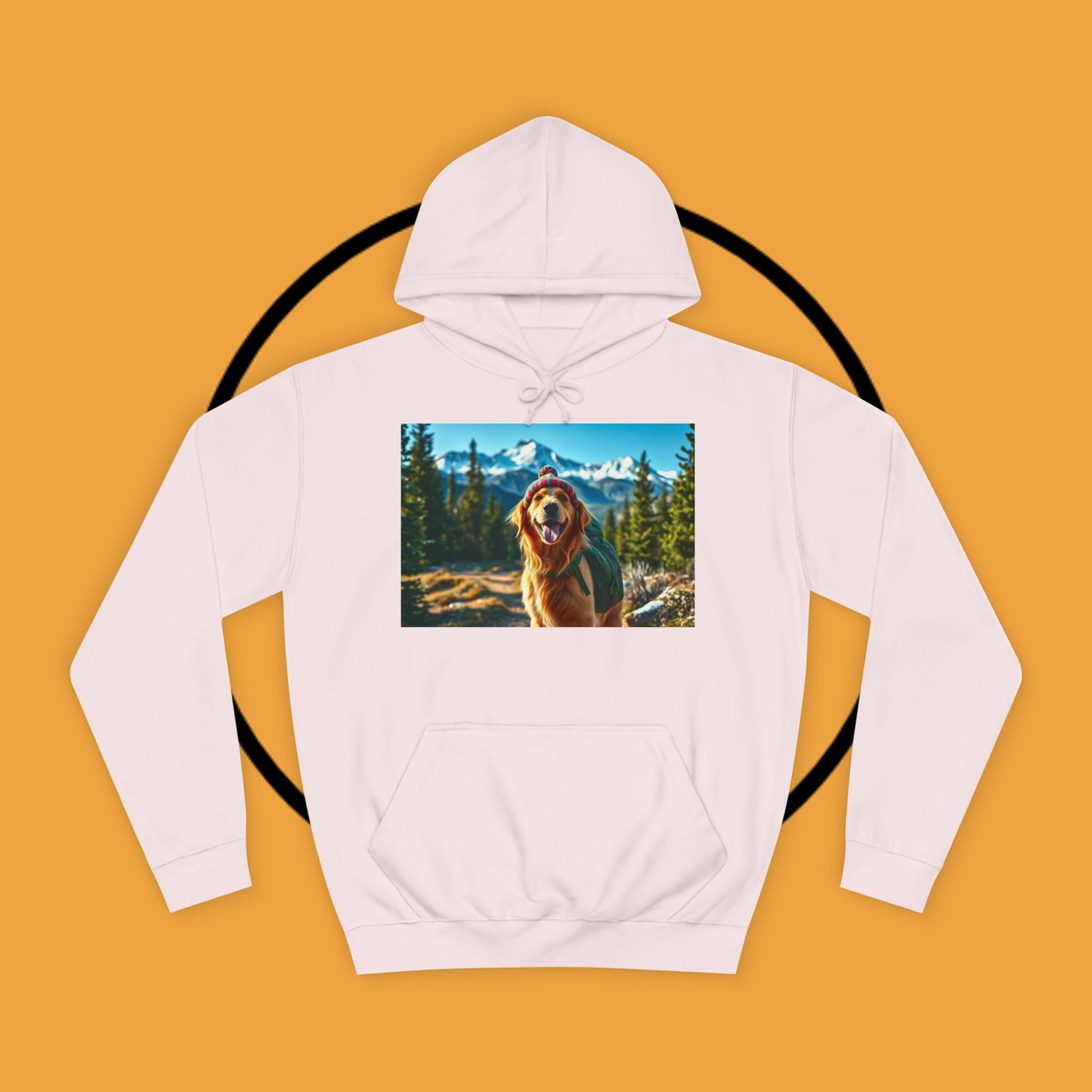 Adventure Awaits – Golden Retriever Mountain Hike Hoodie - Unisex Hoodies
