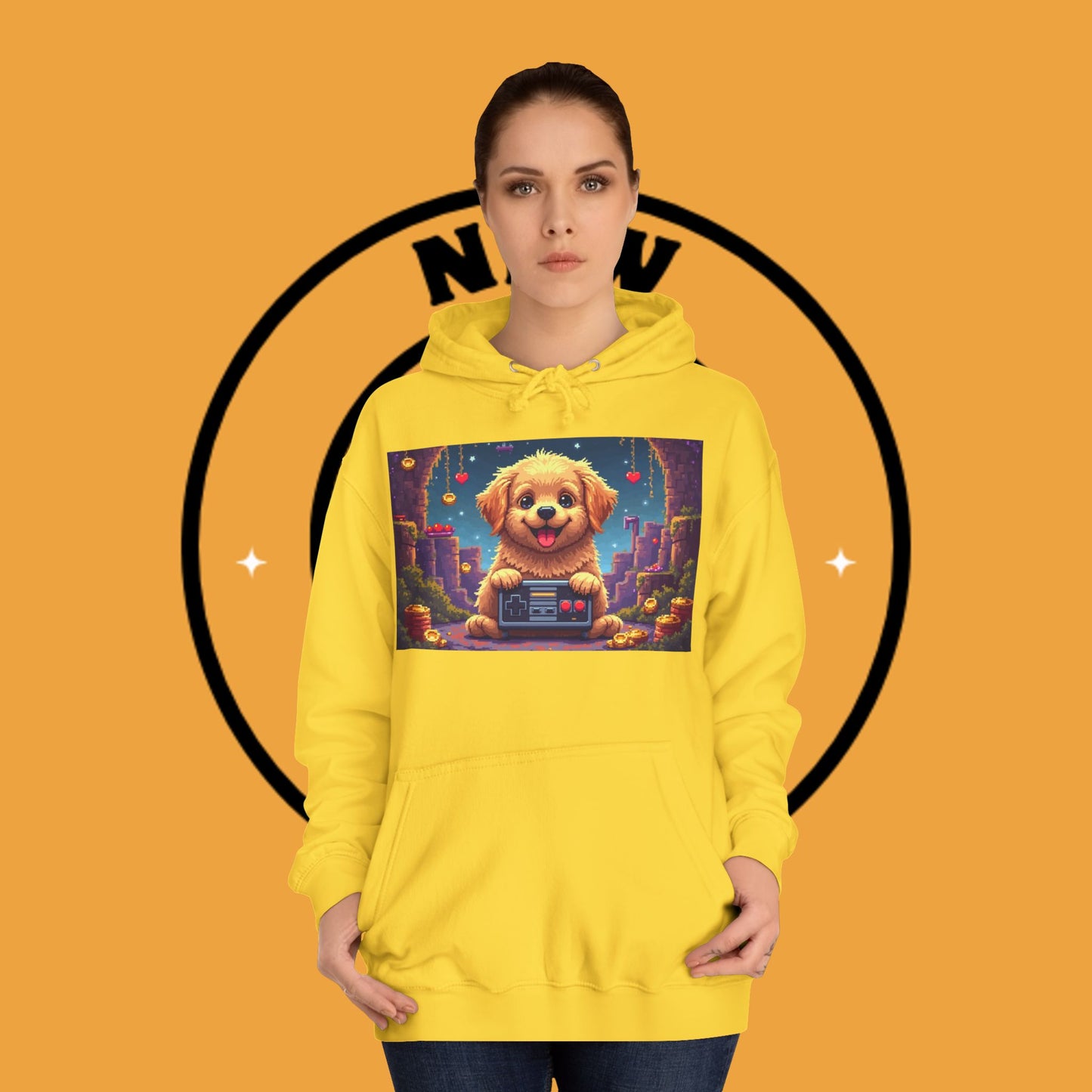 Pixel Pup Gamer Hoodie: Retro Gaming Meets Adorable Fluff
