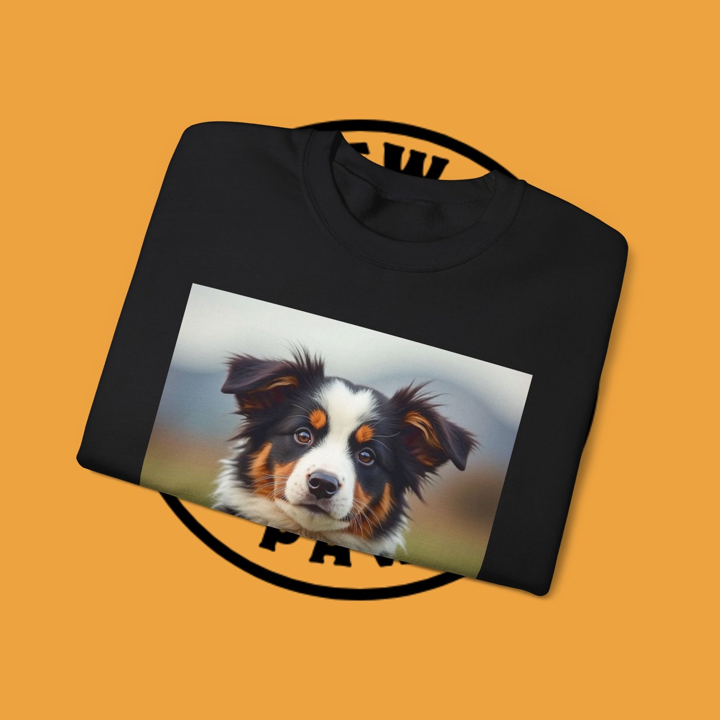 Photographer Dog Crewneck Sweatshirt - Cute Puppy with Vintage Camera Design | Photography Lover Gift