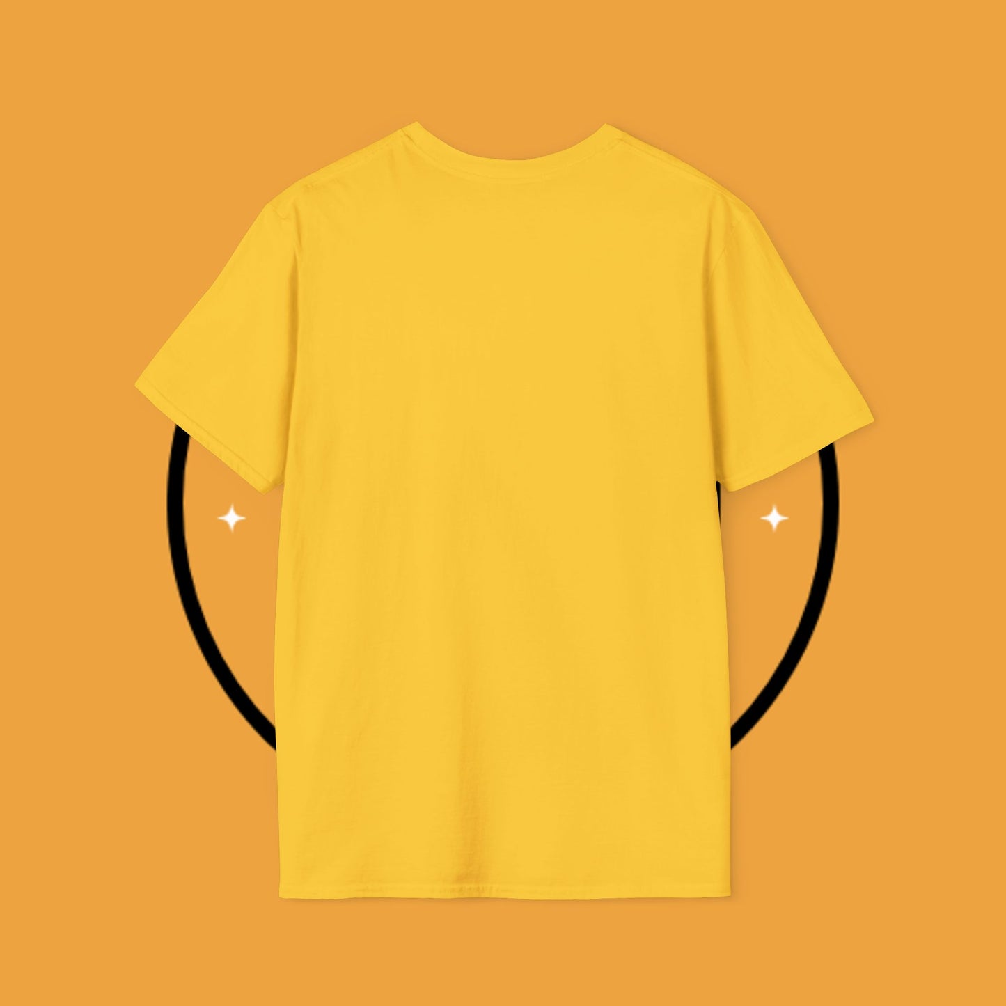 Minimalist Black Beagle Puppy T-Shirt - Simple Dog Silhouette Design | Modern Pet Lover Tee with Gold Accents