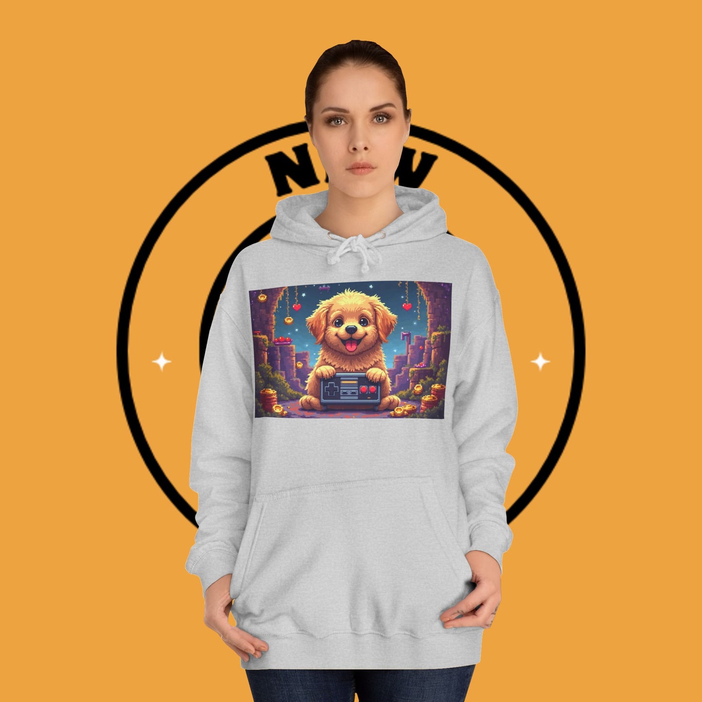 Pixel Pup Gamer Hoodie: Retro Gaming Meets Adorable Fluff