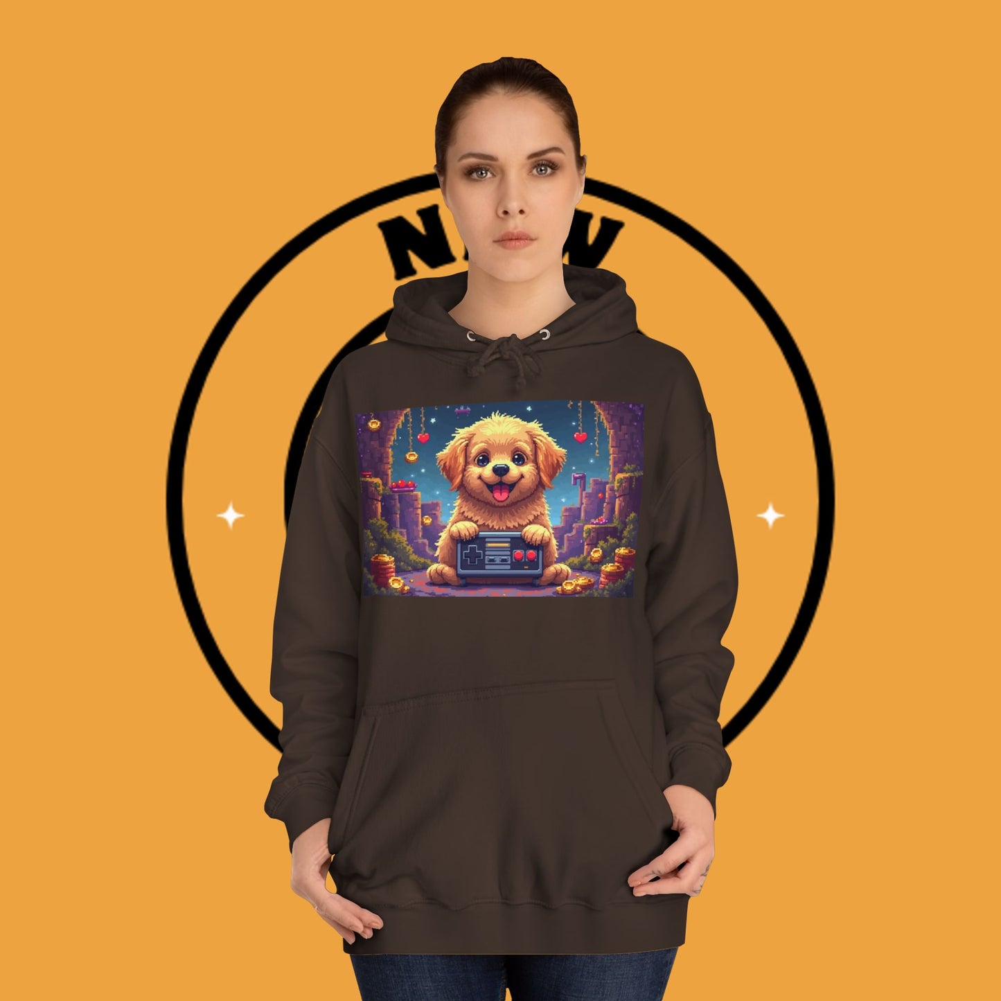 Pixel Pup Gamer Hoodie: Retro Gaming Meets Adorable Fluff
