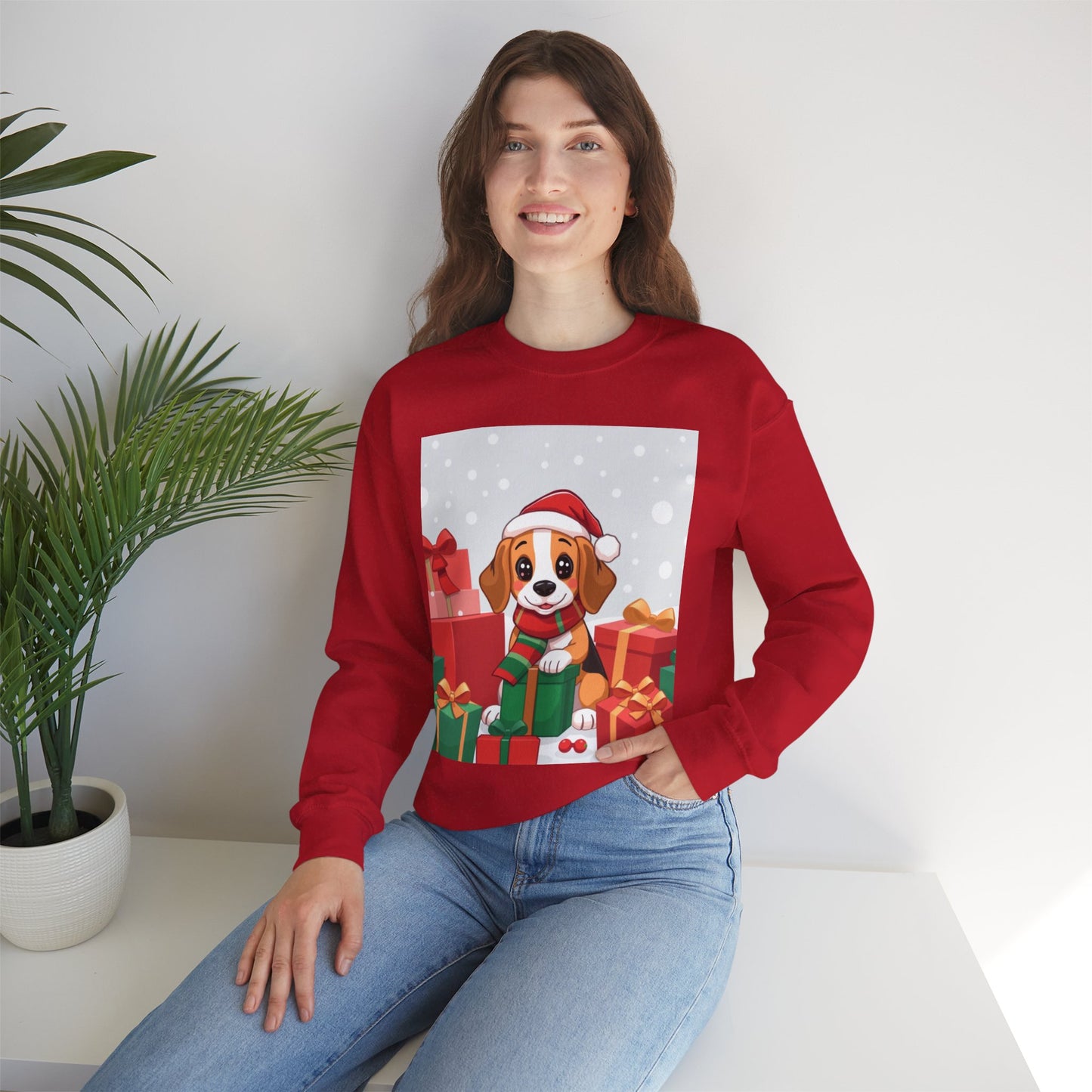 Adorable Christmas Beagle Sweatshirt – Perfect for the Holiday Season!