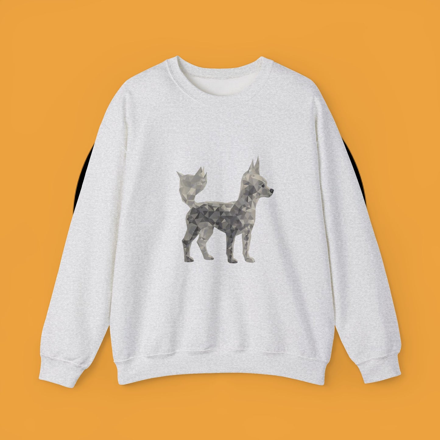 Geometric Chihuahua Sweatshirt | Low Poly Dog Art Crewneck | Modern Pet Lover Gift