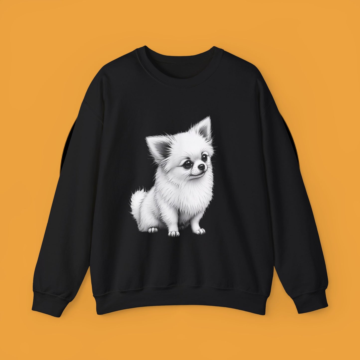 Classic Chihuahua Sketch Sweatshirt | Black White Dog Portrait | Artistic Pet Lover Gift
