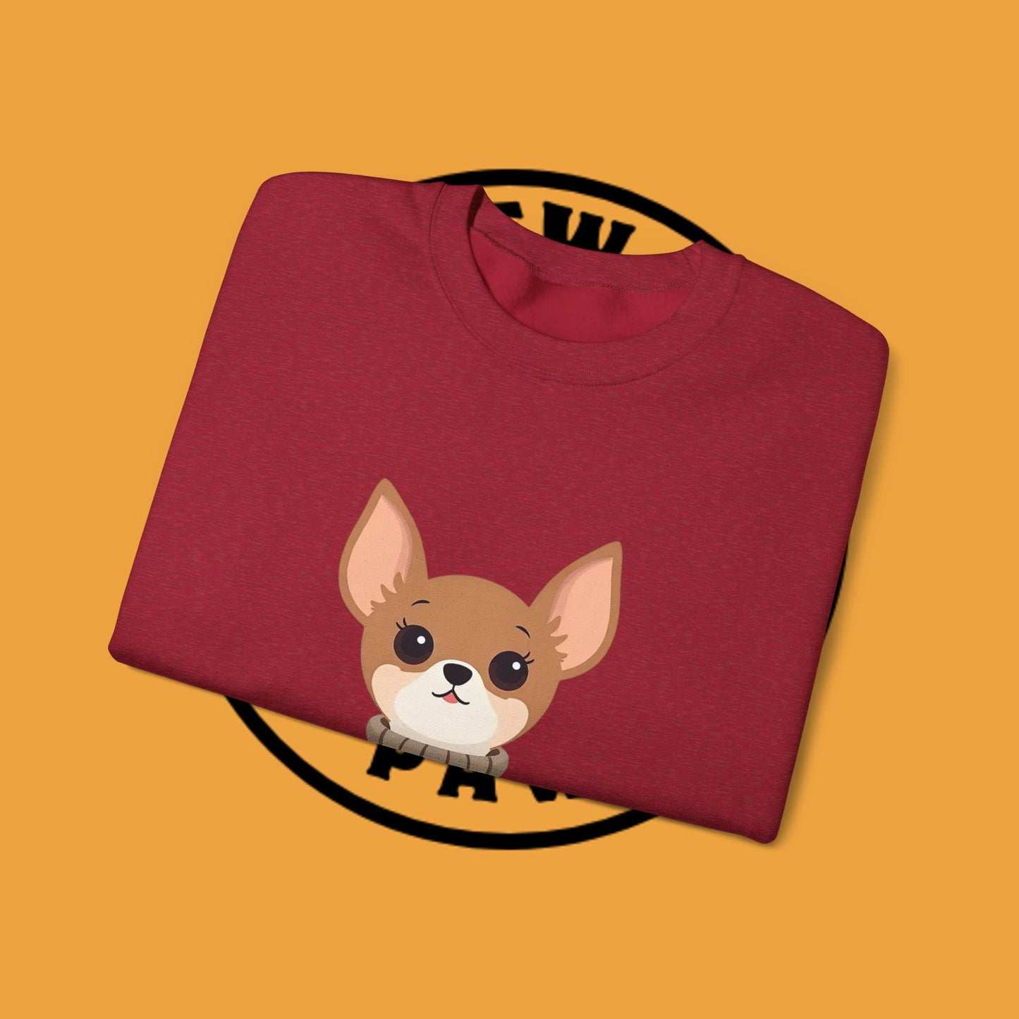 Cute Chihuahua Kawaii Sweatshirt | Cozy Dog in Sweater Design | Adorable Pet Lover Gift