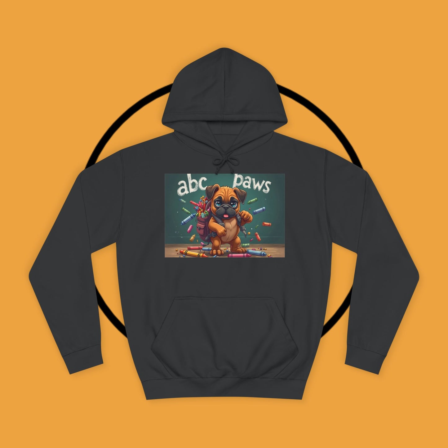 ABC Paws School Boxer Puppy Hoodie | Back to School Dog Gift | Teacher Pet Apparel | Educational Fun