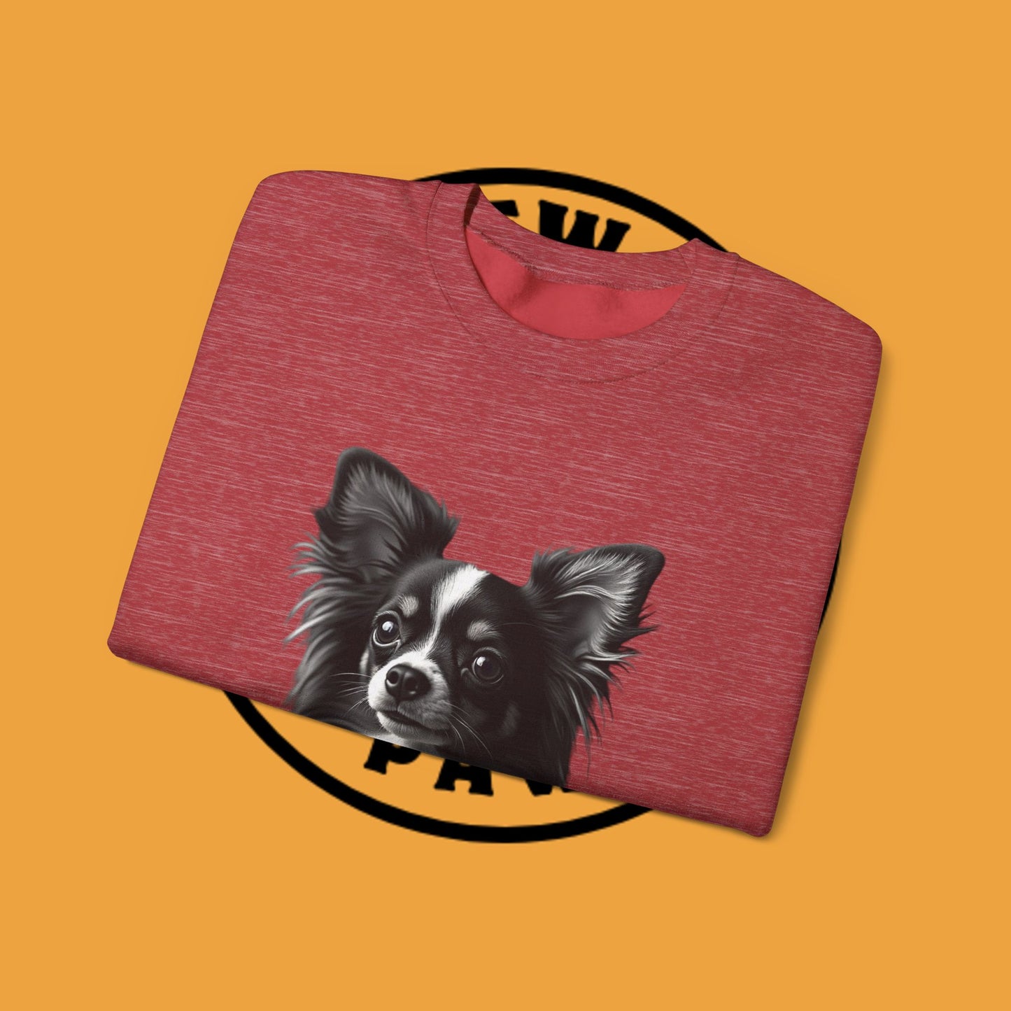 Vintage Chihuahua Portrait Sweatshirt | Black White Dog Photography | Classic Pet Art Design