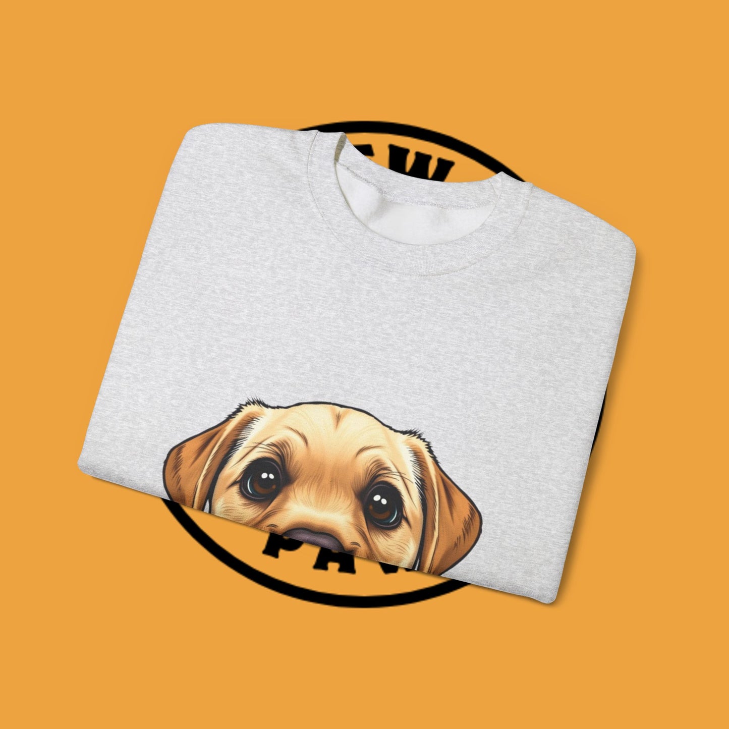 Labrador Puppy Crewneck Sweatshirt - Cartoon Dog Digital Art