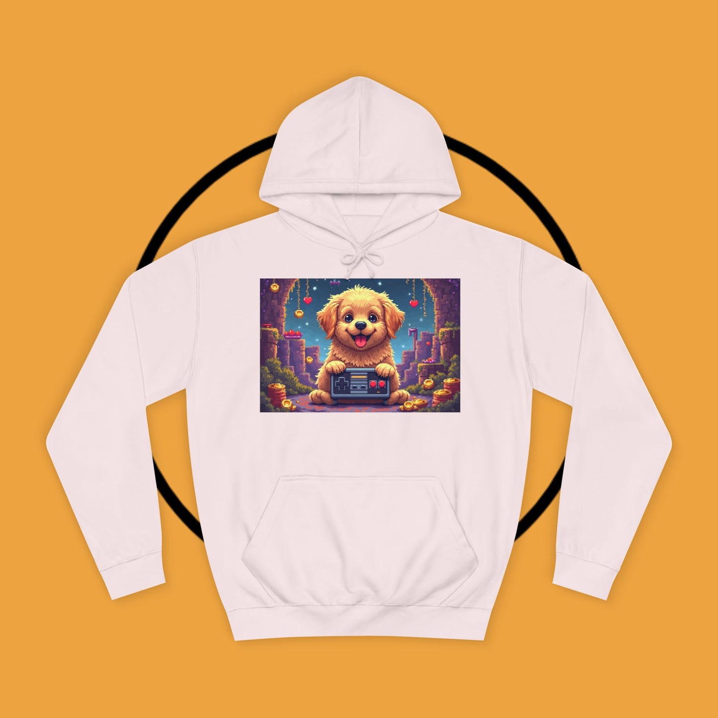 Pixel Pup Gamer Hoodie: Retro Gaming Meets Adorable Fluff