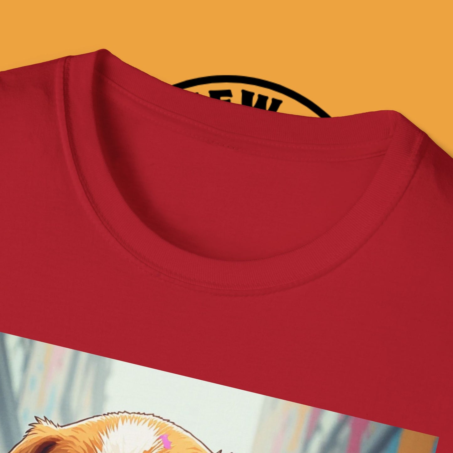 Beagle Street Art T-Shirt - Urban Paint Splatter Dog Design | Artistic Puppy Graffiti Tee for Creative Souls