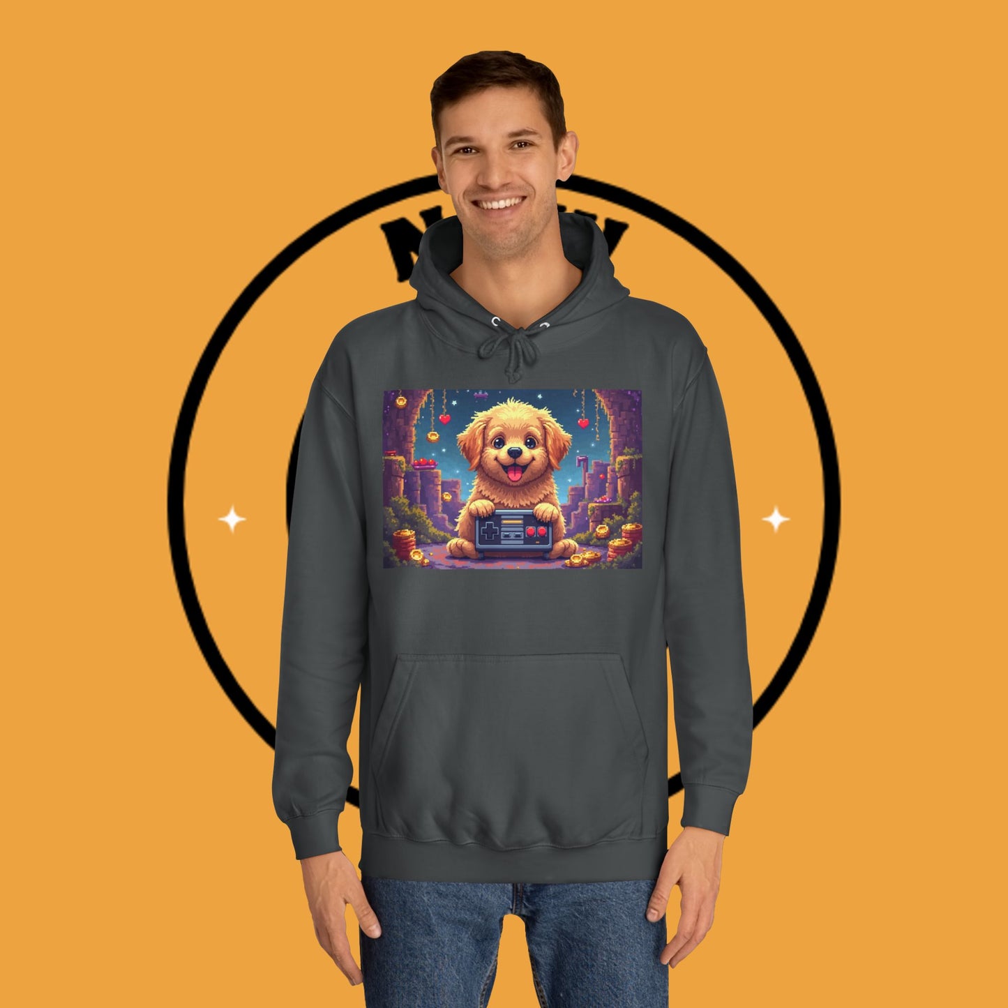 Pixel Pup Gamer Hoodie: Retro Gaming Meets Adorable Fluff