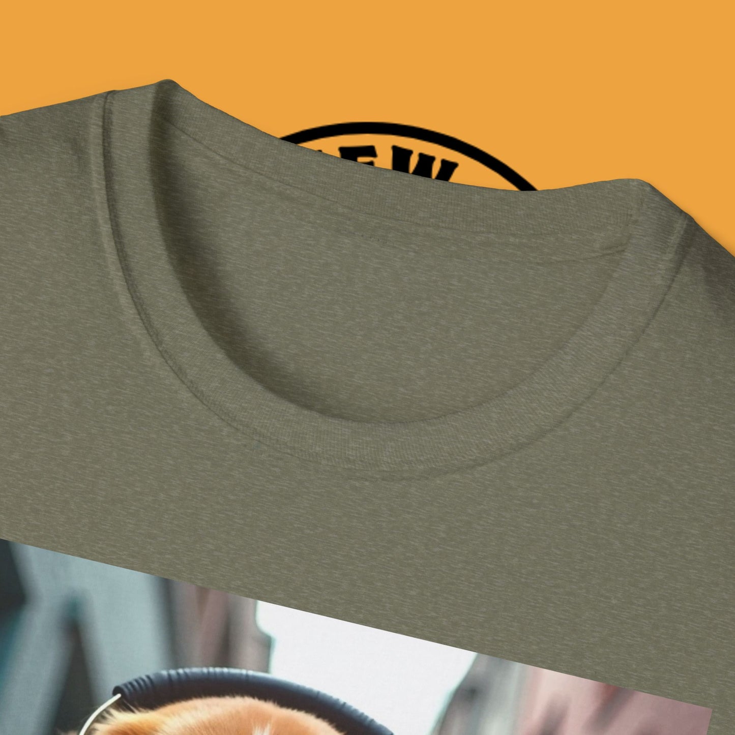 Hip Hop Beagle Dog T-Shirt - Cool Puppy with Headphones & Gold Chains Graphic Tee
