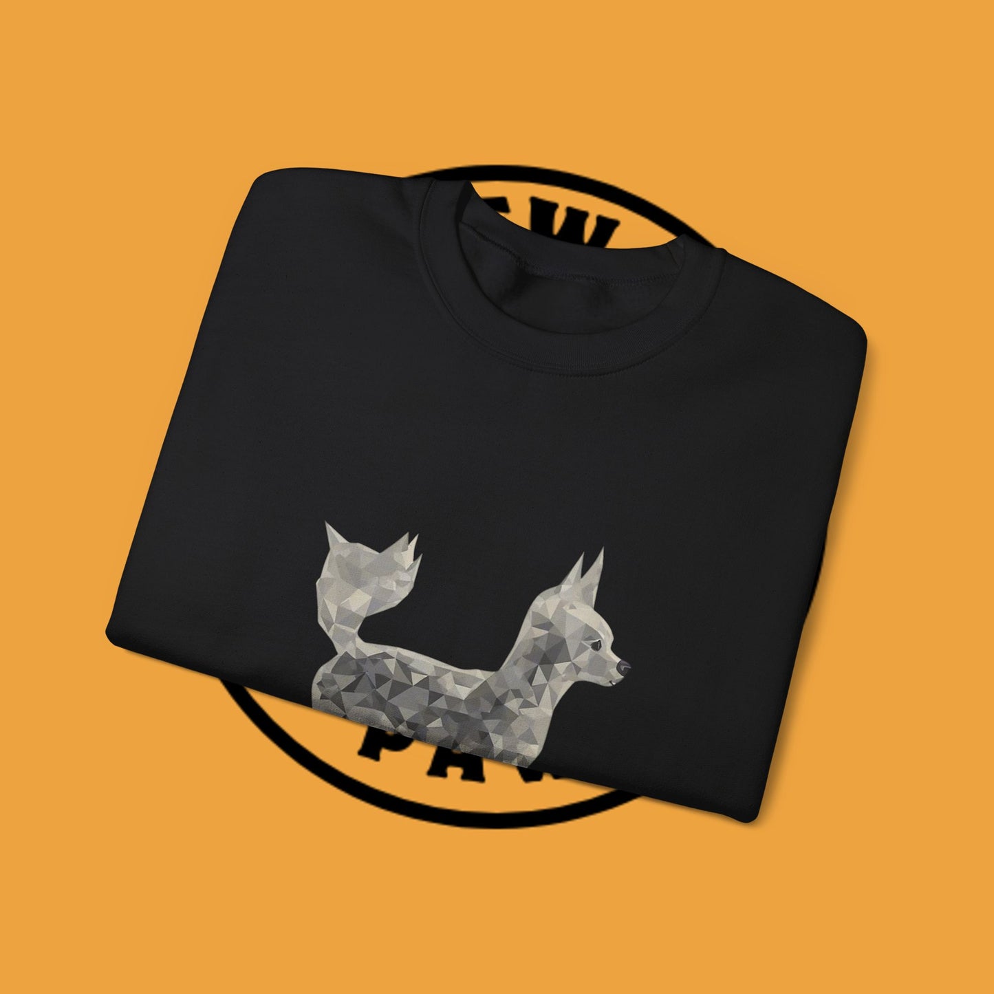 Geometric Chihuahua Sweatshirt | Low Poly Dog Art Crewneck | Modern Pet Lover Gift