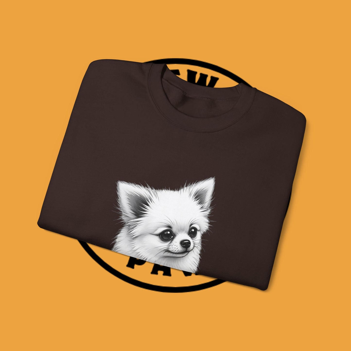 Classic Chihuahua Sketch Sweatshirt | Black White Dog Portrait | Artistic Pet Lover Gift
