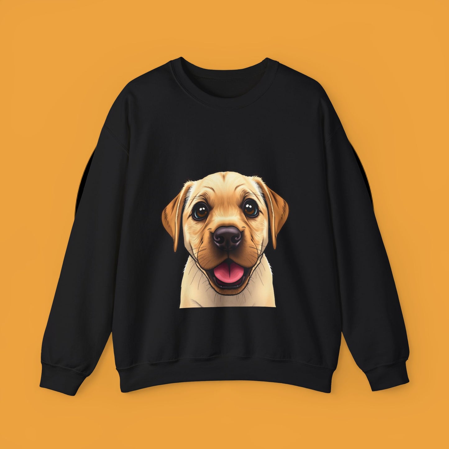 Labrador Puppy Crewneck Sweatshirt - Cartoon Dog Digital Art
