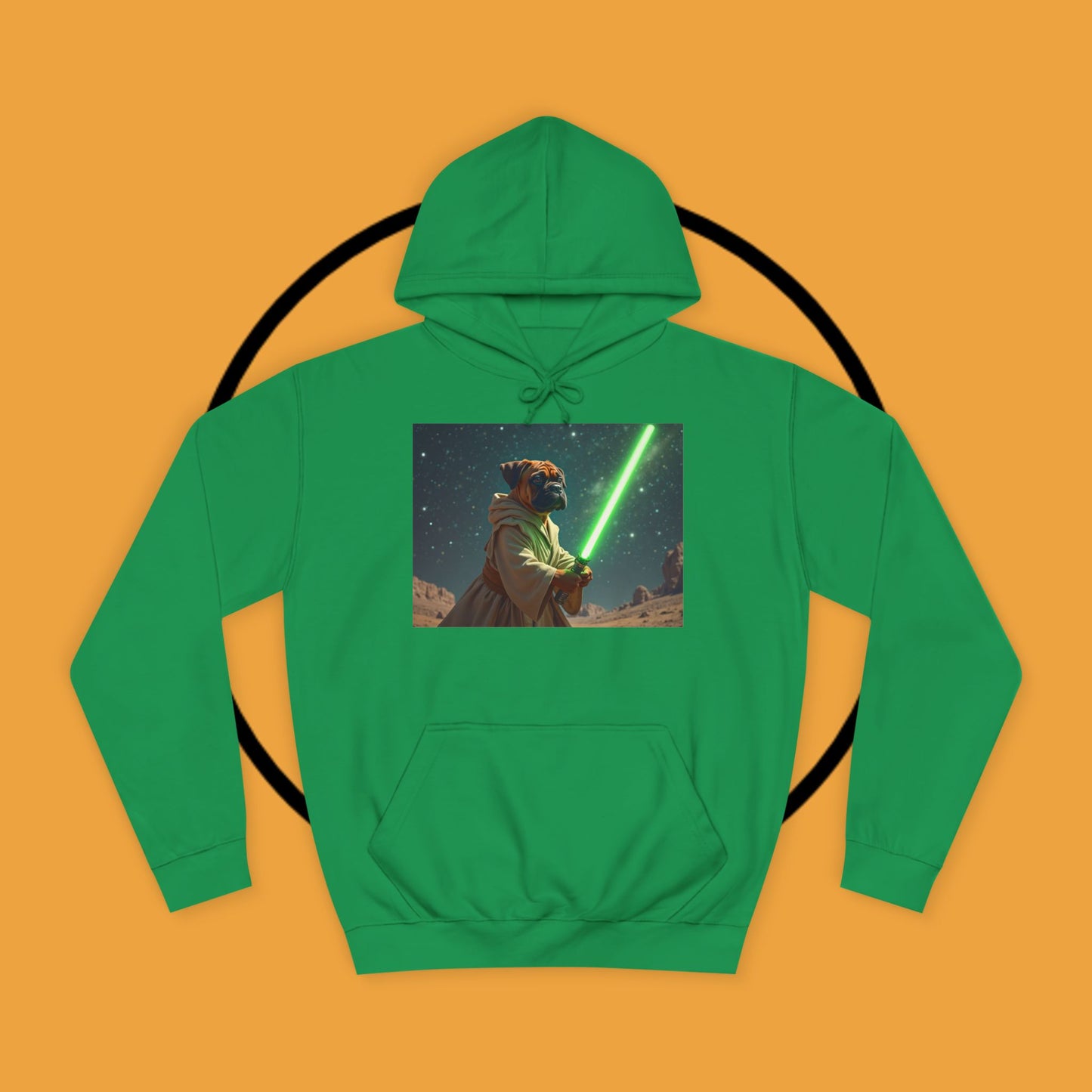 Jedi Boxer Dog Hoodie | Star Wars Pet Lover Gift | Funny Sci-Fi Dog Apparel | Geek Fashion
