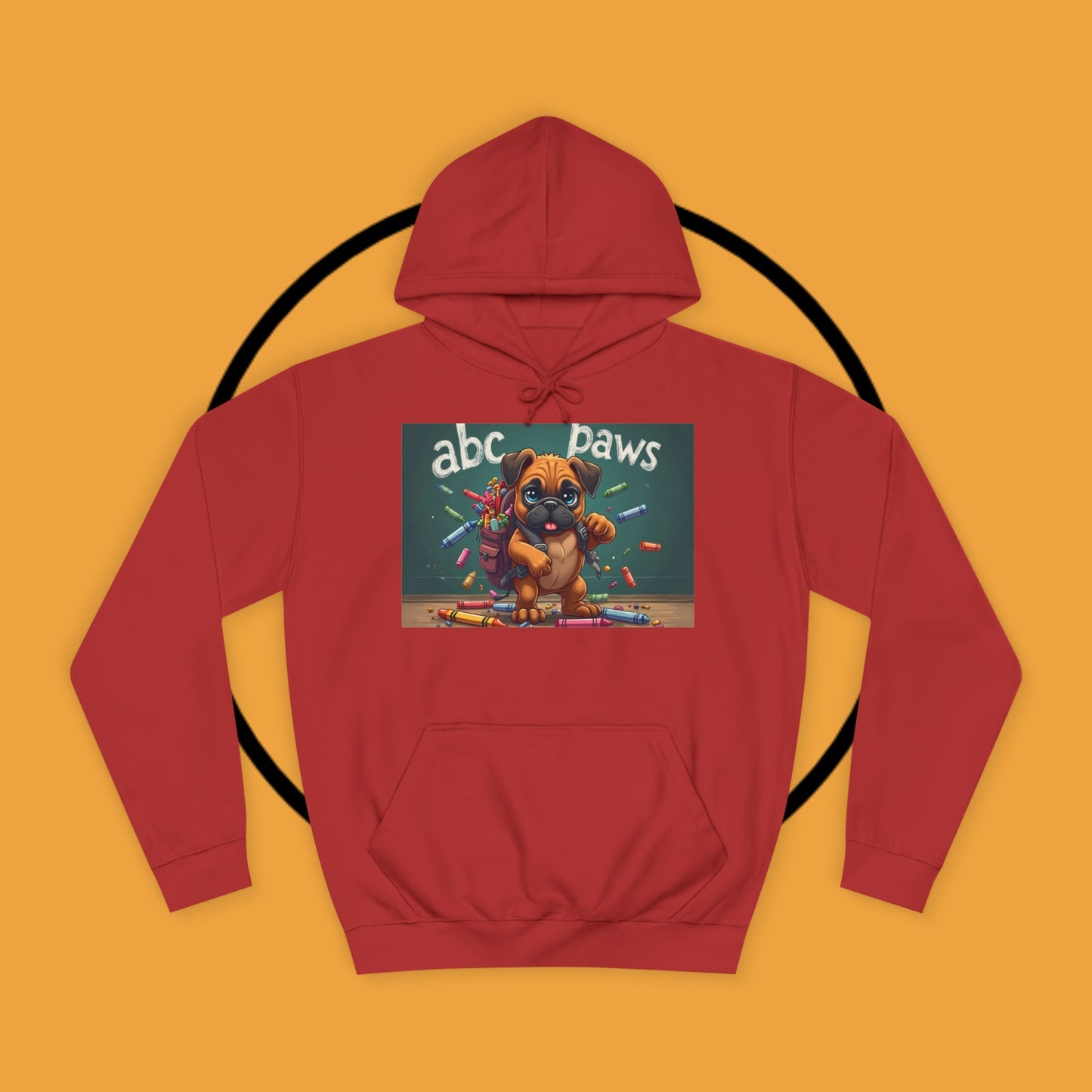 ABC Paws School Boxer Puppy Hoodie | Back to School Dog Gift | Teacher Pet Apparel | Educational Fun