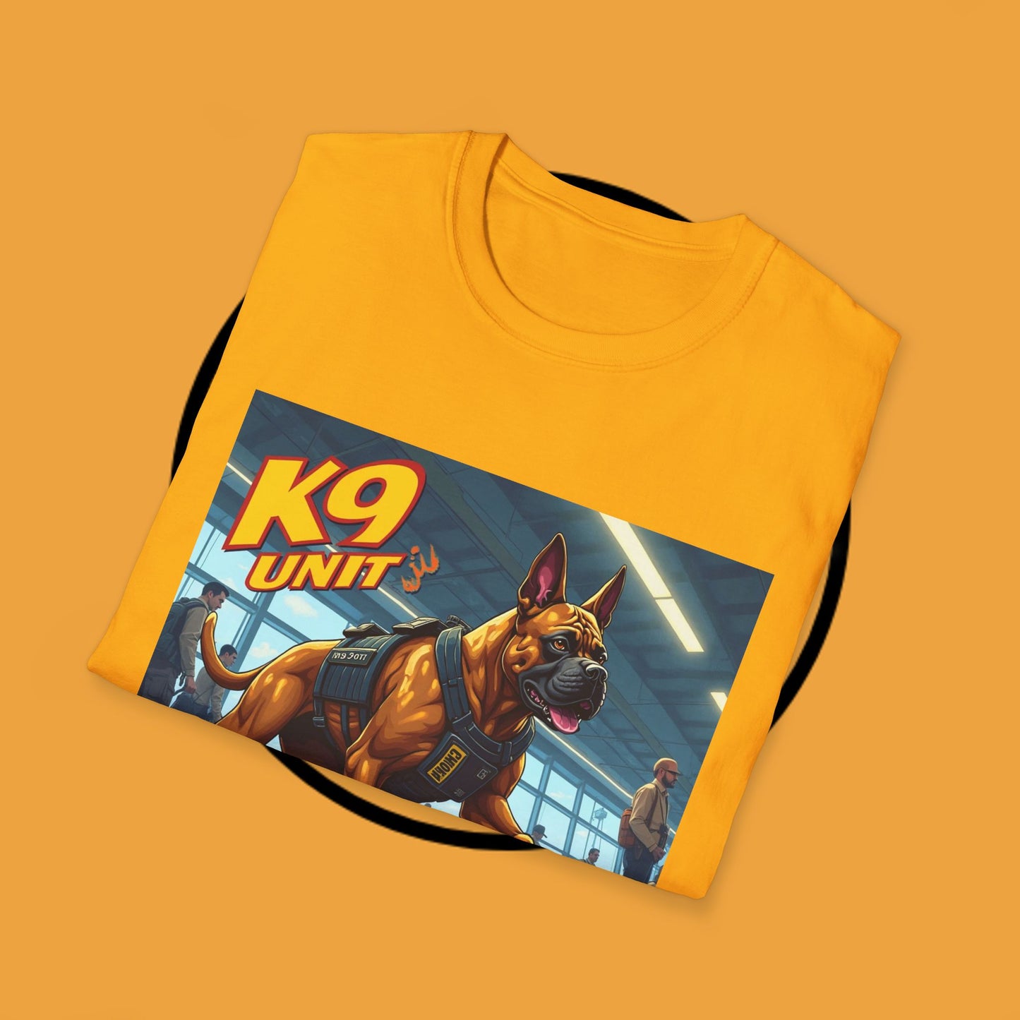 K9 Police Boxer Dog T-Shirt - Working Dog Security Unit Tee