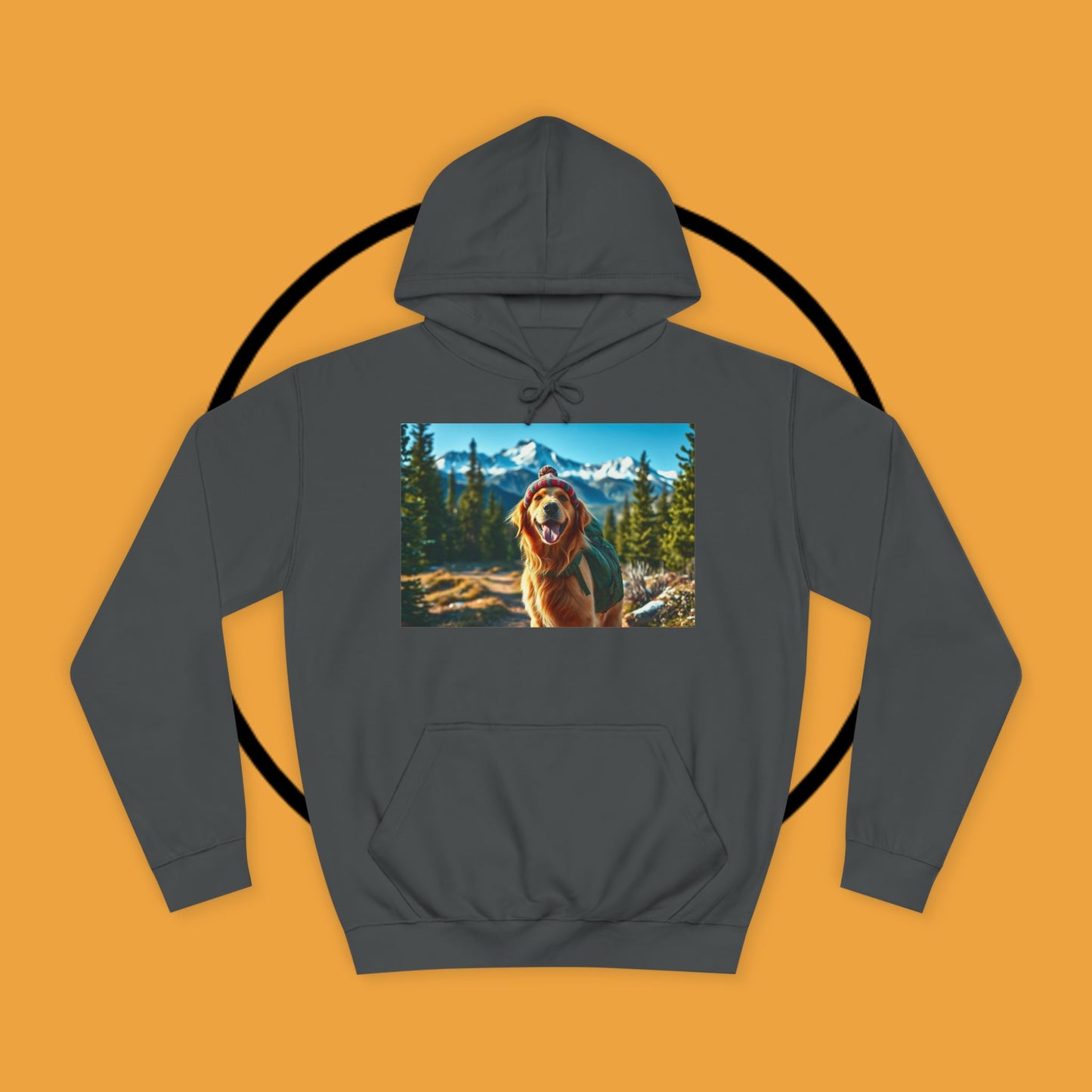 Adventure Awaits – Golden Retriever Mountain Hike Hoodie - Unisex Hoodies