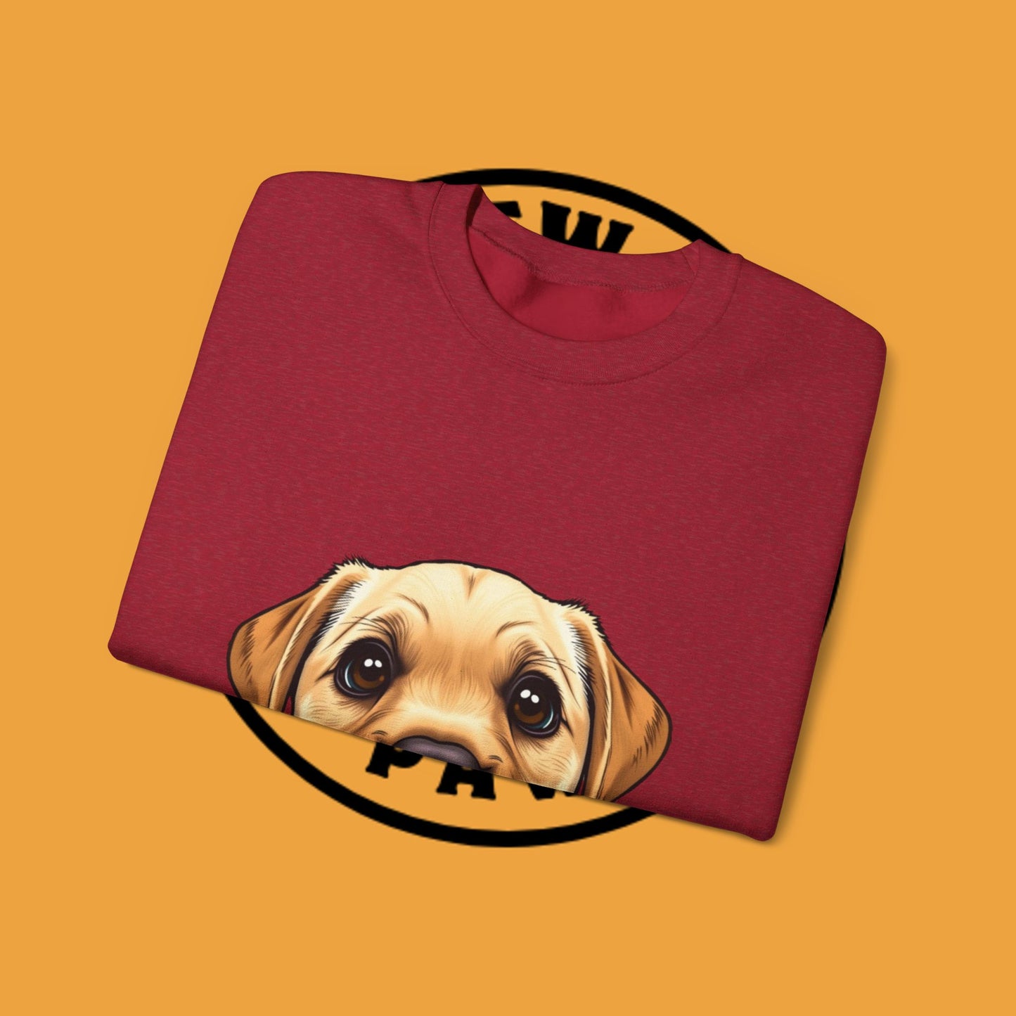 Labrador Puppy Crewneck Sweatshirt - Cartoon Dog Digital Art