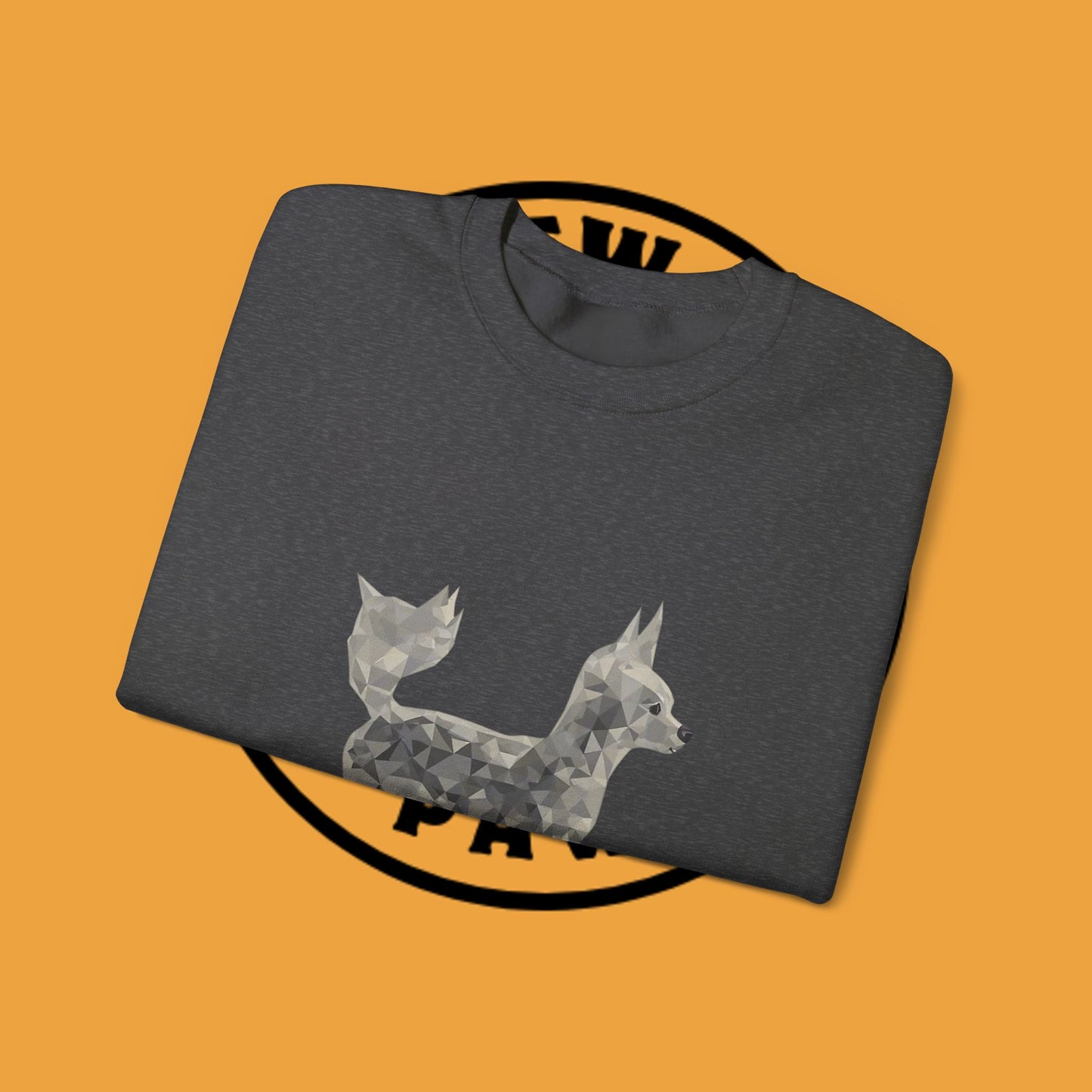 Geometric Chihuahua Sweatshirt | Low Poly Dog Art Crewneck | Modern Pet Lover Gift