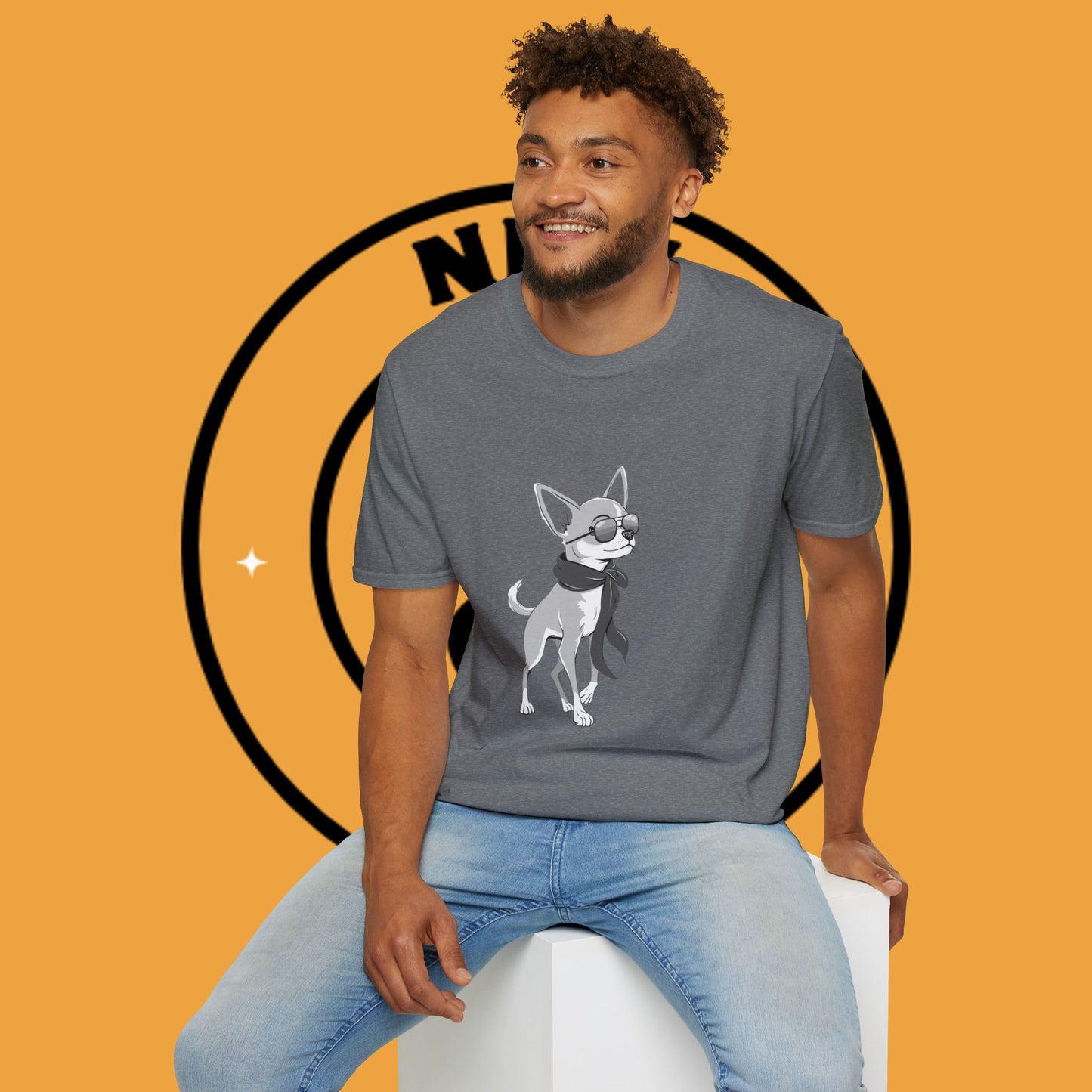 🕶️ Cool Chihuahua Sunglasses T-Shirt - Stylish Dog Aviator Scarf Tee | Hipster Pet Fashion Shirt 🕶️