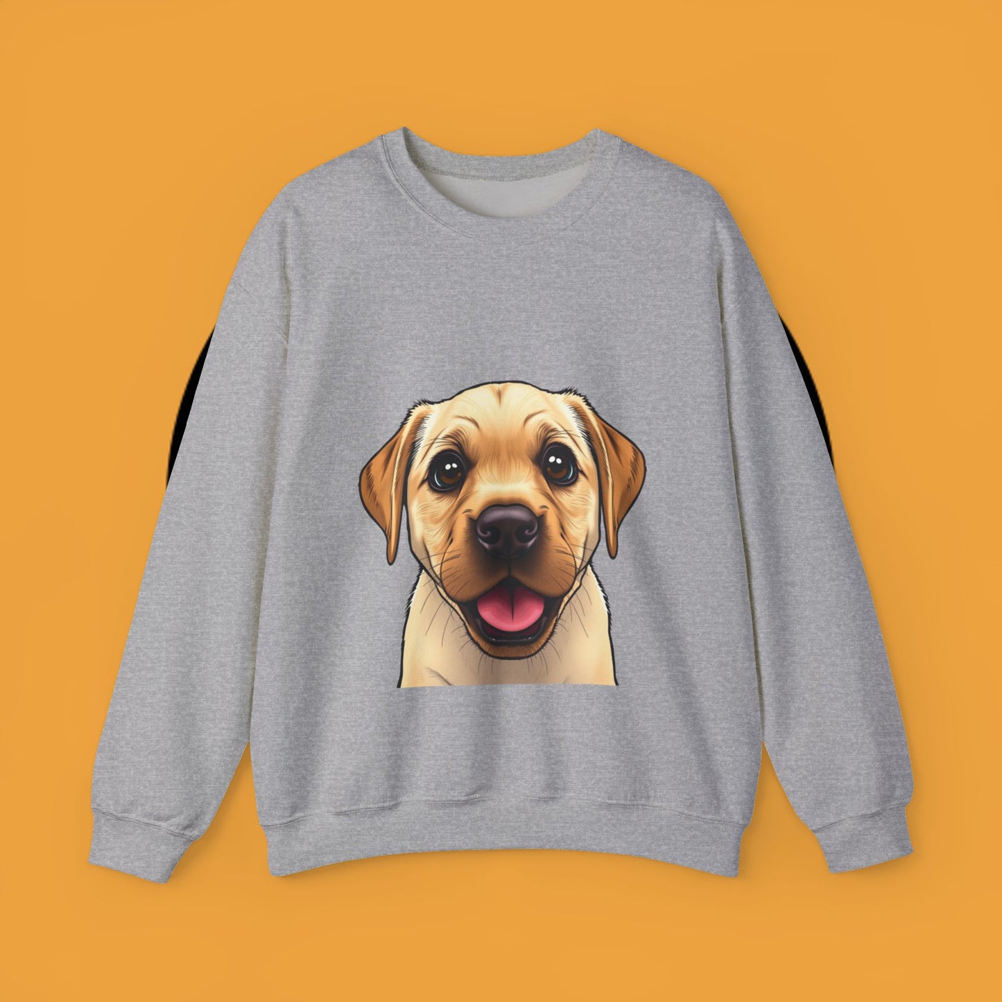 Labrador Puppy Crewneck Sweatshirt - Cartoon Dog Digital Art