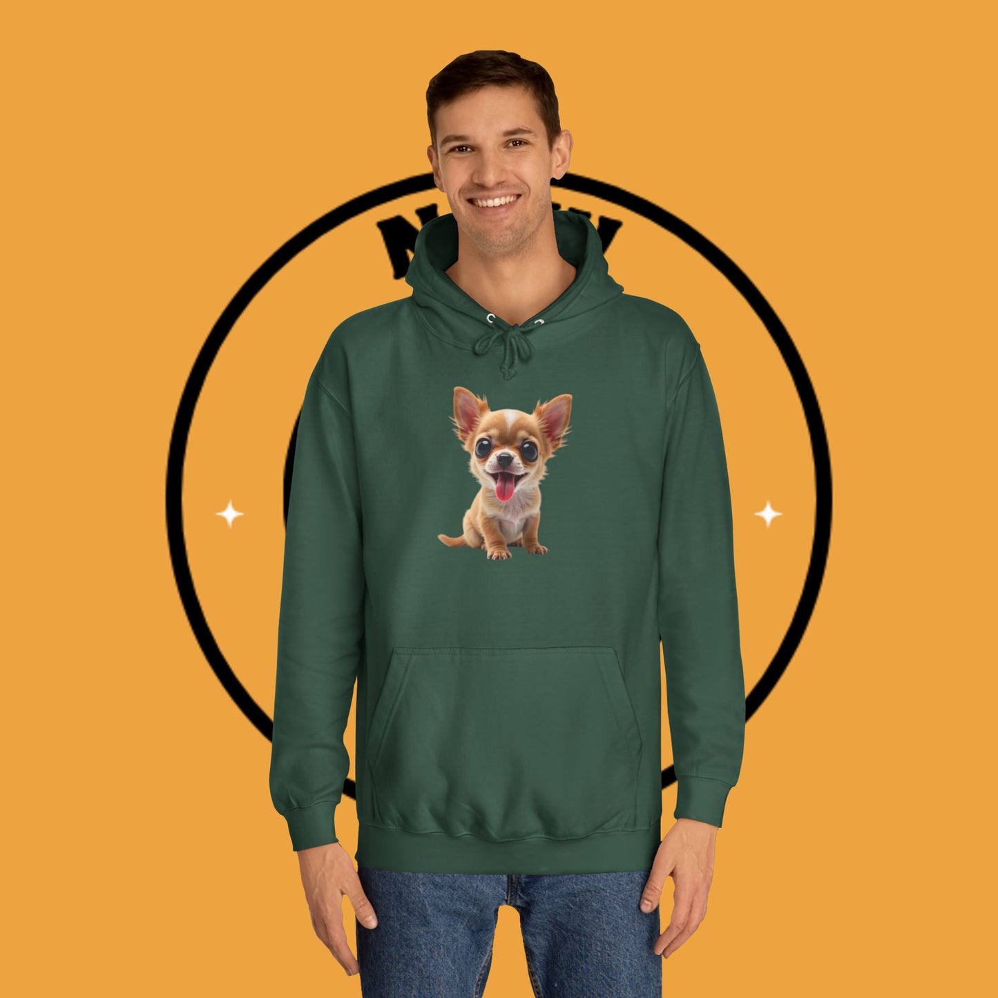 Adorable Chihuahua Puppy Hoodie - Cute Dog Lover Pullover Sweatshirt