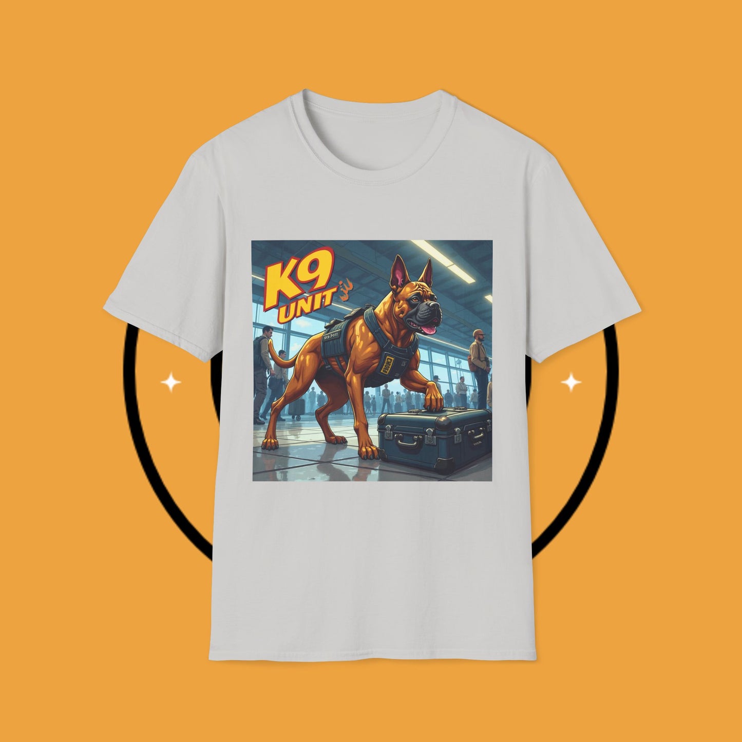 K9 Police Boxer Dog T-Shirt - Working Dog Security Unit Tee