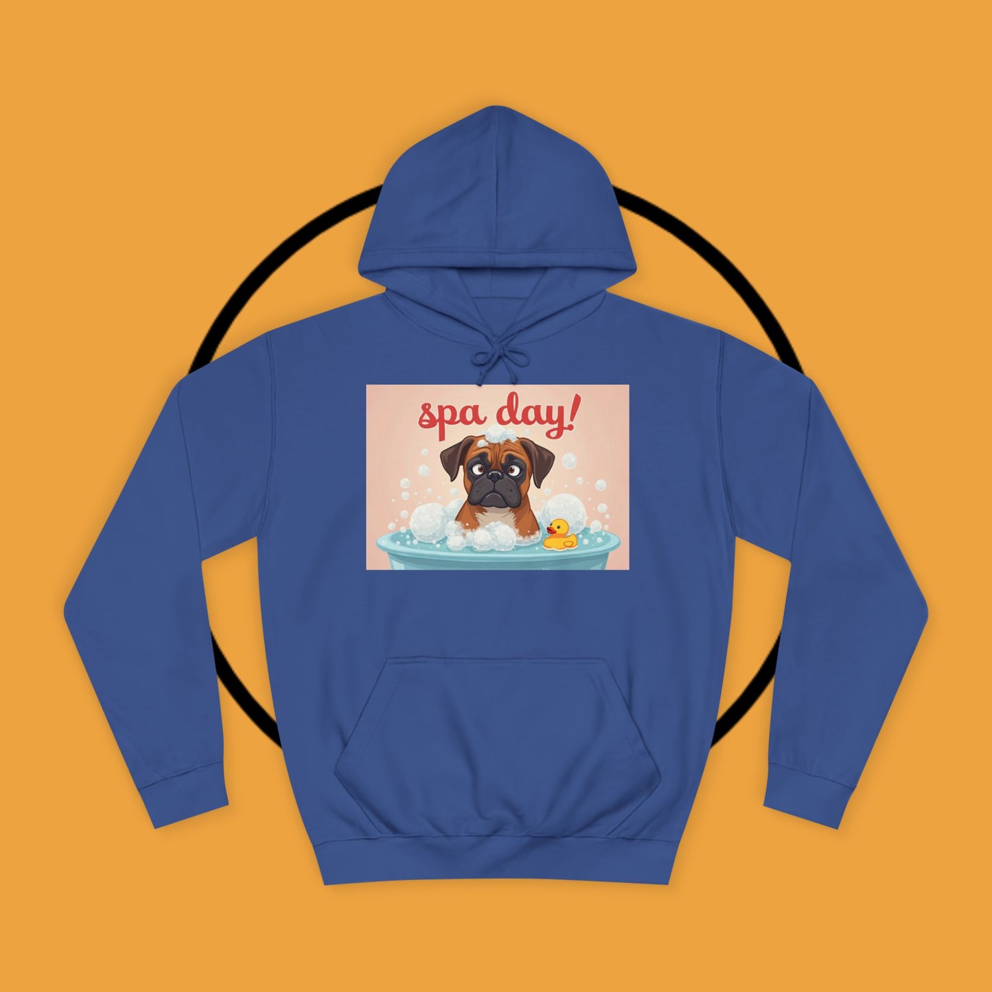 Spa Day Boxer Dog Hoodie | Self-Care Relaxation Gift | Pamper Day Pet Apparel | Wellness Vibes