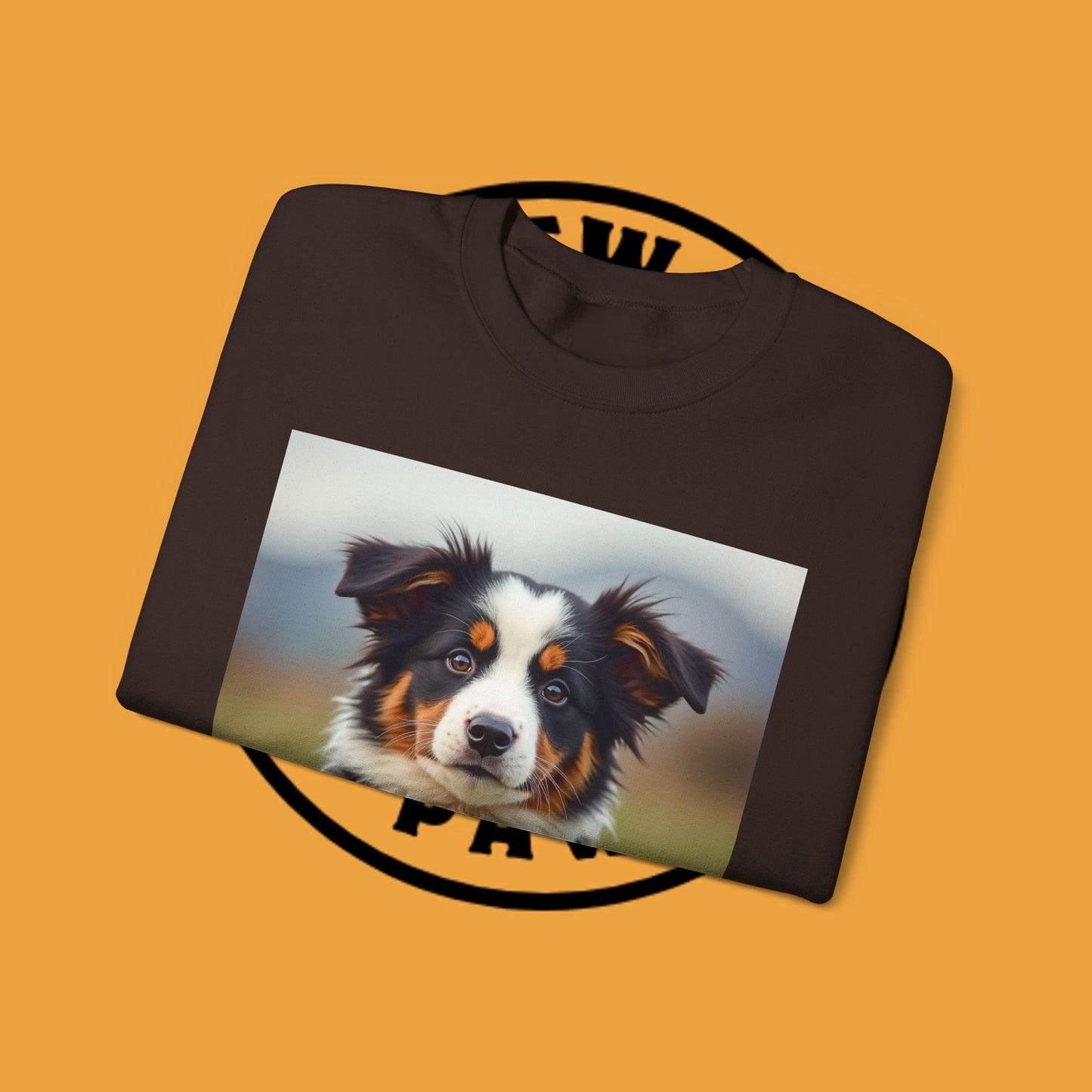 Photographer Dog Crewneck Sweatshirt - Cute Puppy with Vintage Camera Design | Photography Lover Gift