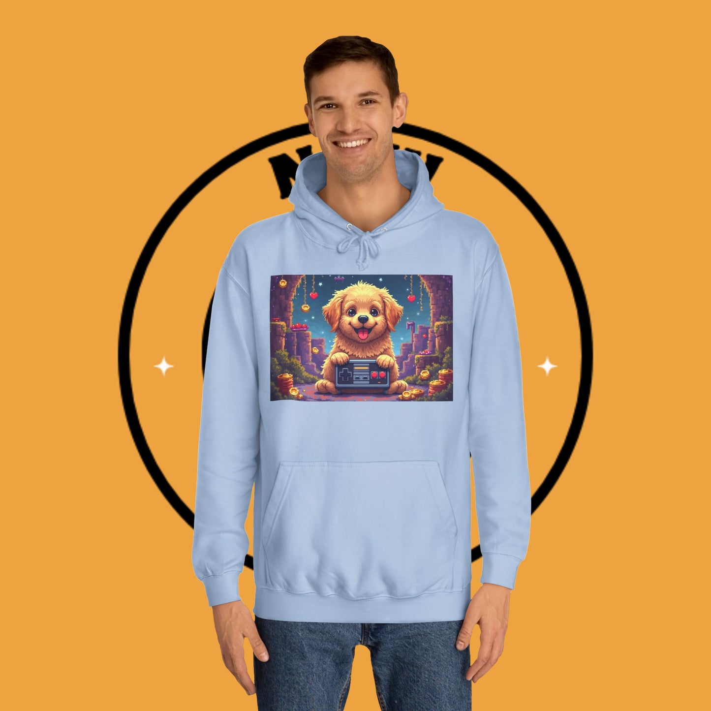 Pixel Pup Gamer Hoodie: Retro Gaming Meets Adorable Fluff
