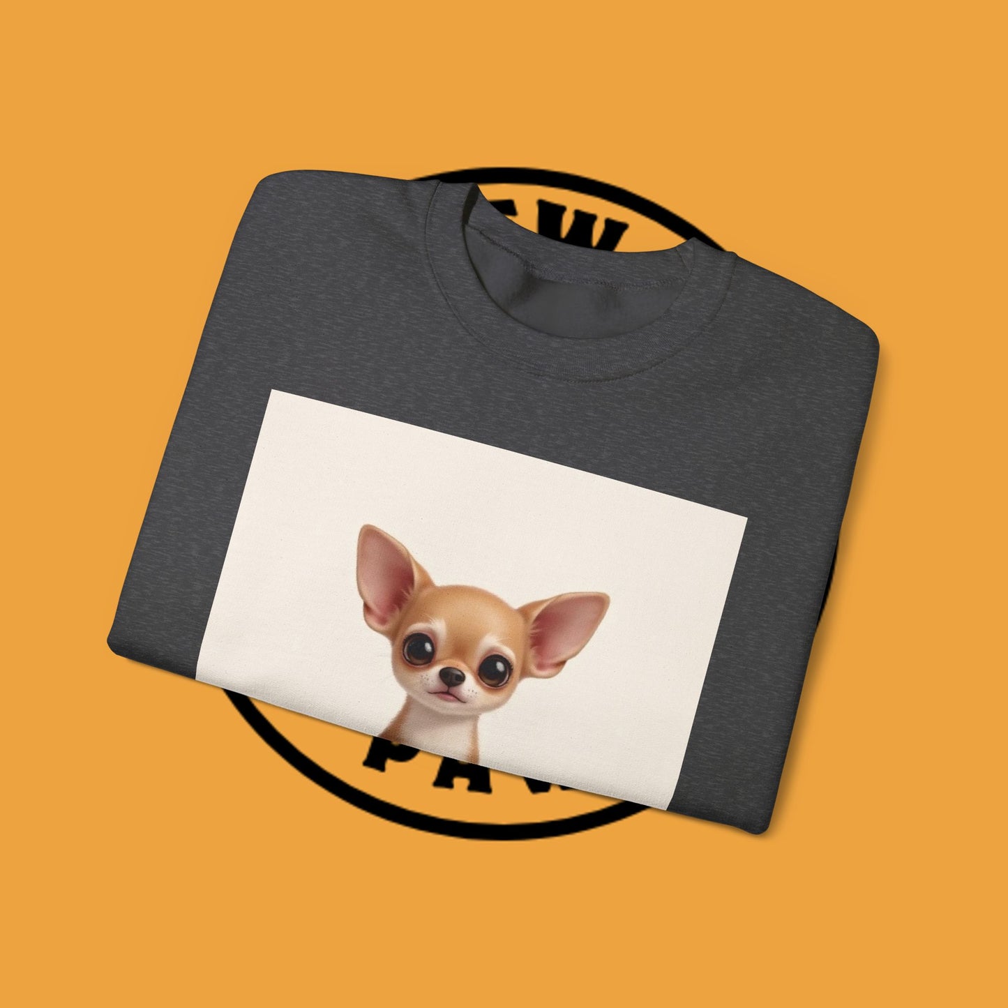"Minimal Dog Maximum Love" Chihuahua Sweatshirt | Cute Puppy Quote Design | Small Dog Lover Gift
