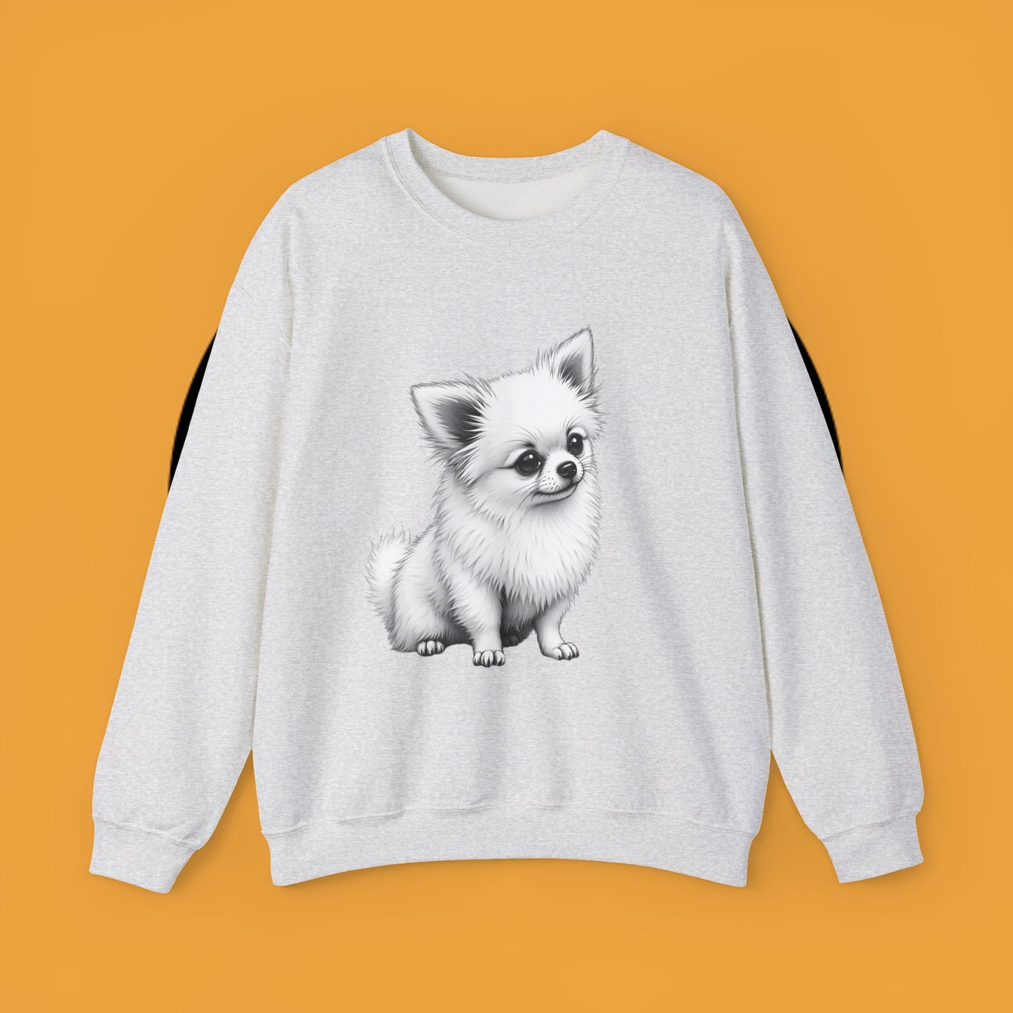 Classic Chihuahua Sketch Sweatshirt | Black White Dog Portrait | Artistic Pet Lover Gift