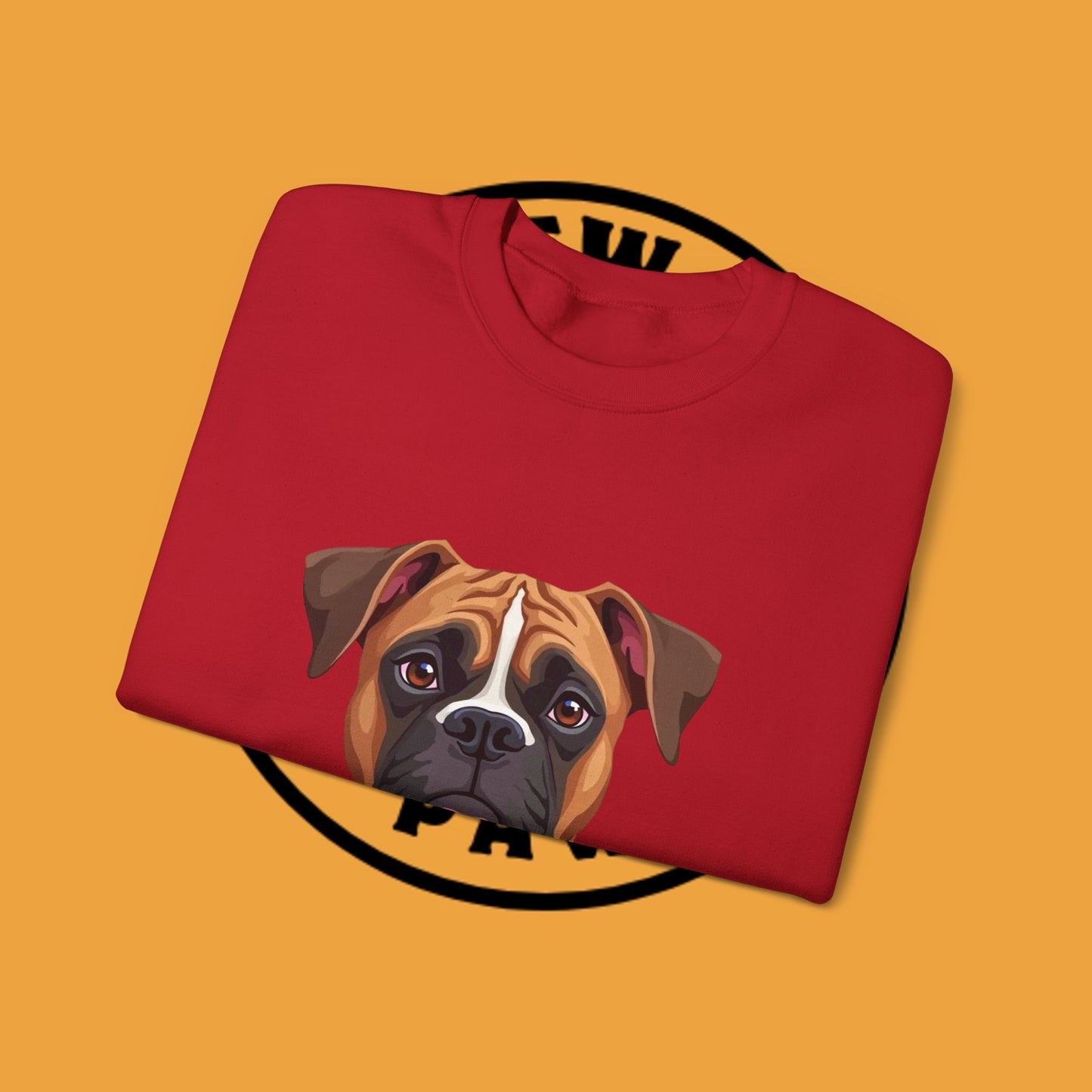 Classic Boxer Dog Portrait Crewneck Sweatshirt | Elegant Dog Lover Gift | Minimalist Boxer Art