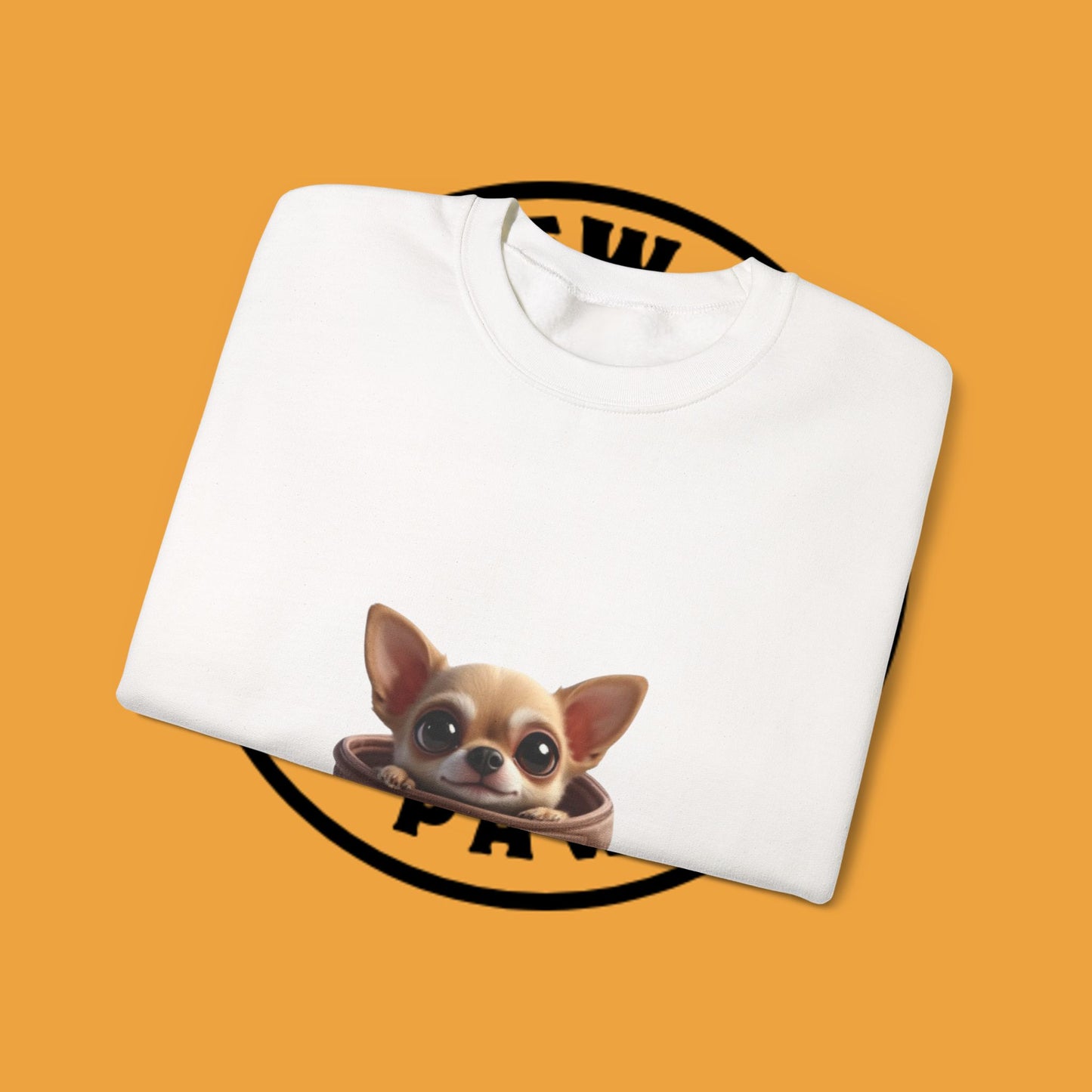Pocket Chihuahua Sweatshirt - Cute Purse Puppy Design | Small Dog Lover Gift Crewneck