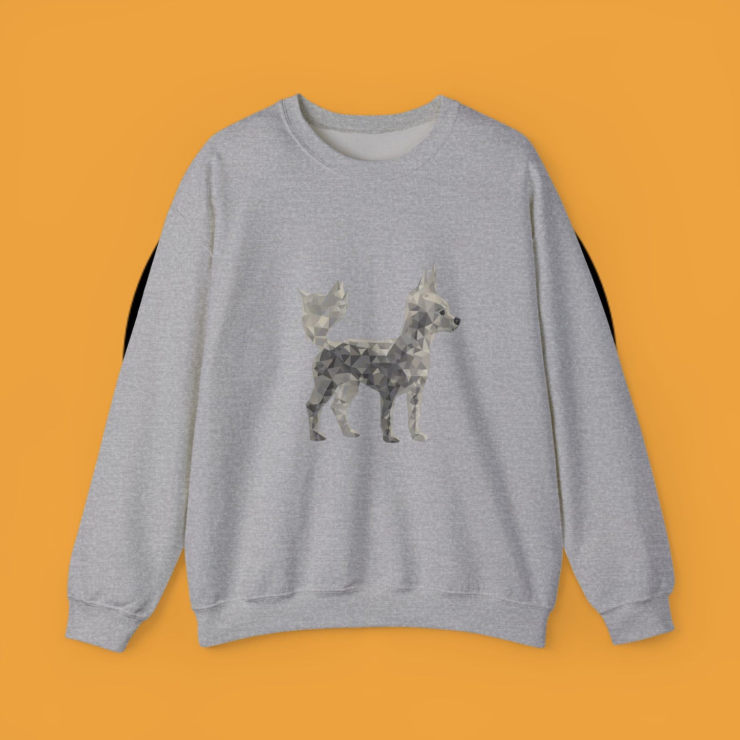 Geometric Chihuahua Sweatshirt | Low Poly Dog Art Crewneck | Modern Pet Lover Gift