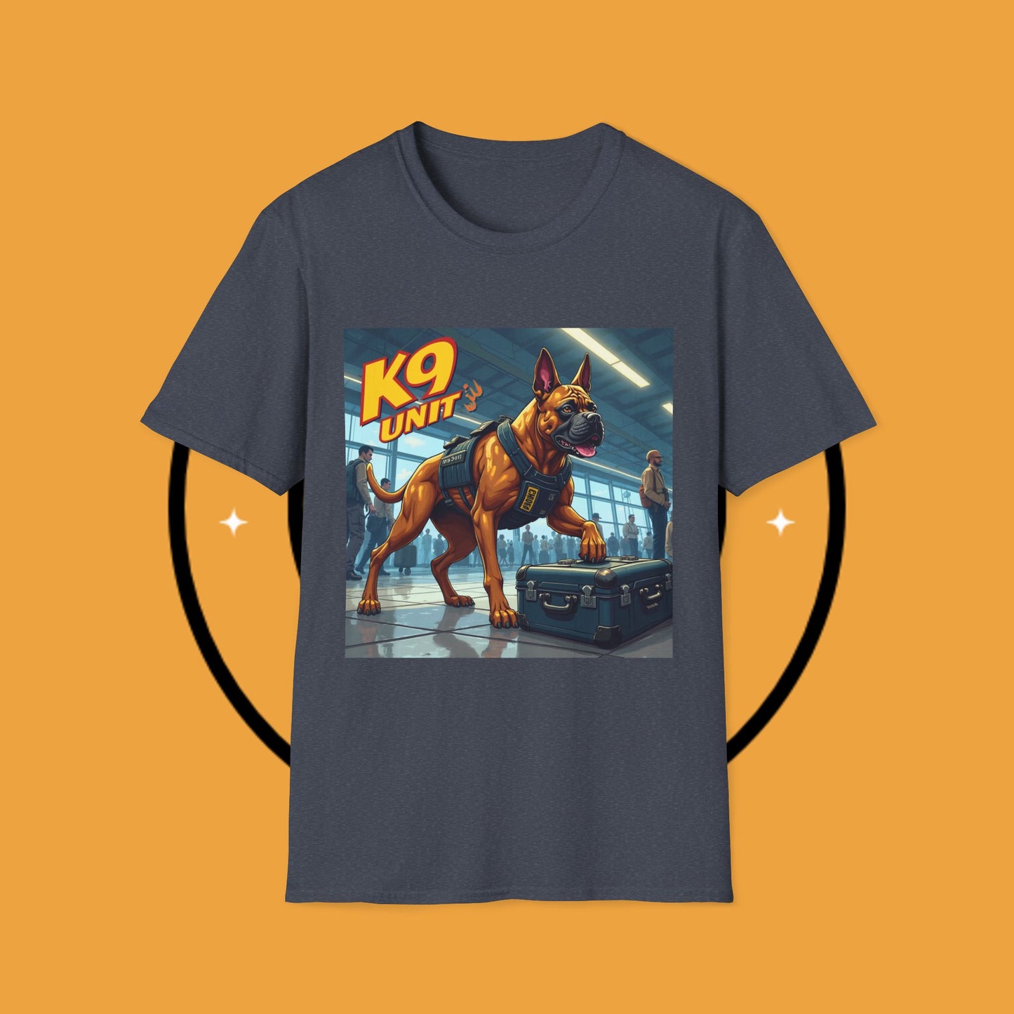 K9 Police Boxer Dog T-Shirt - Working Dog Security Unit Tee