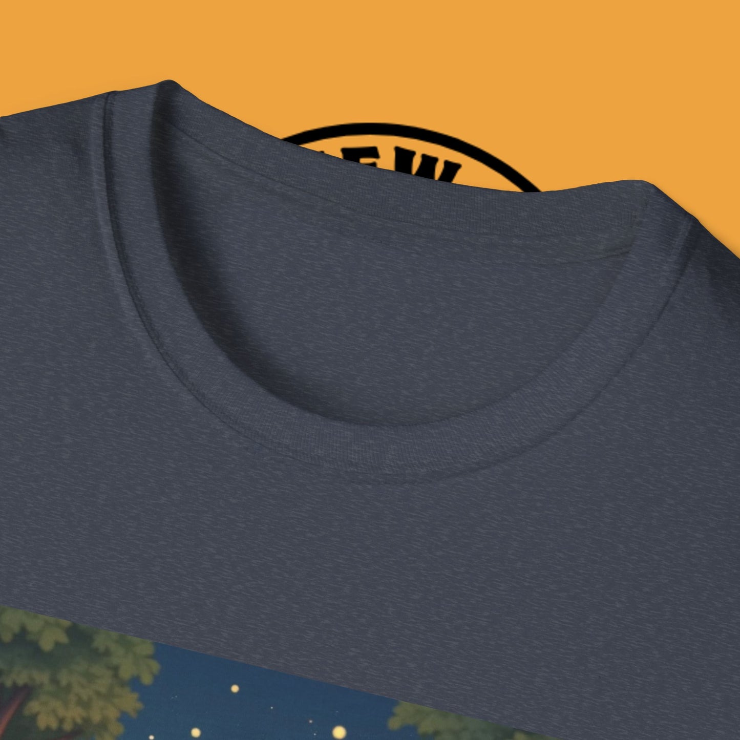 "Camping Adventure Border Collie" - Outdoor Adventure Dog T-Shirt - Border Collie Camping T-Shirt - Outdoor Adventure Dog Under Stars Tee | Nature Lover Pet Gift