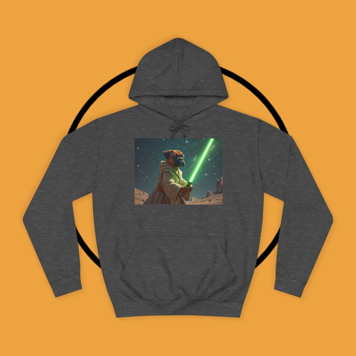 Jedi Boxer Dog Hoodie | Star Wars Pet Lover Gift | Funny Sci-Fi Dog Apparel | Geek Fashion