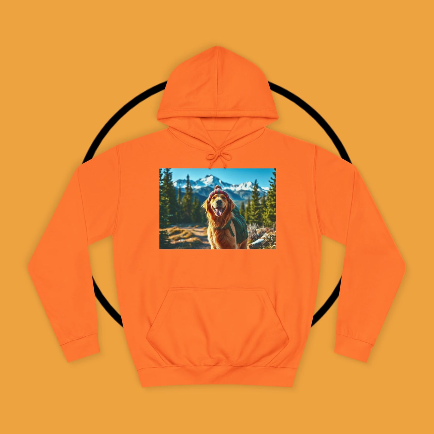 Adventure Awaits – Golden Retriever Mountain Hike Hoodie - Unisex Hoodies