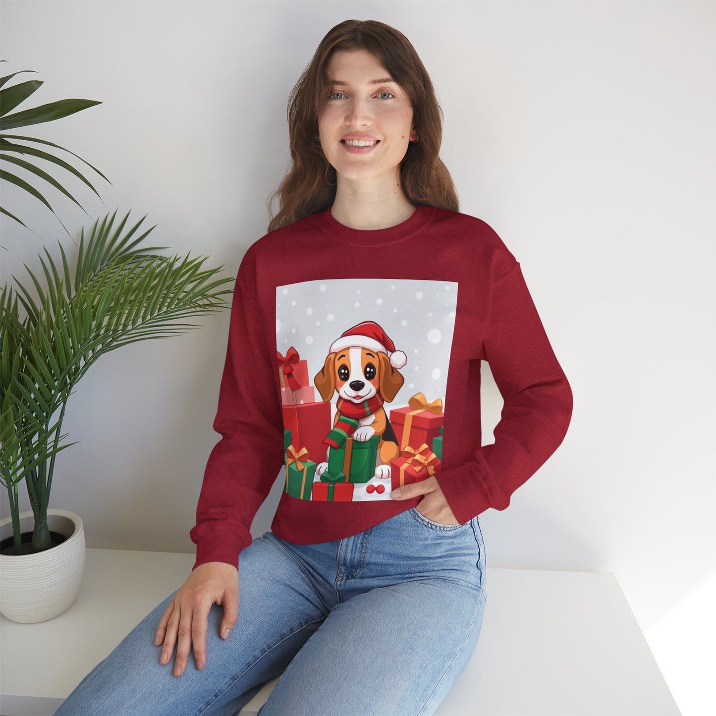 Adorable Christmas Beagle Sweatshirt – Perfect for the Holiday Season!