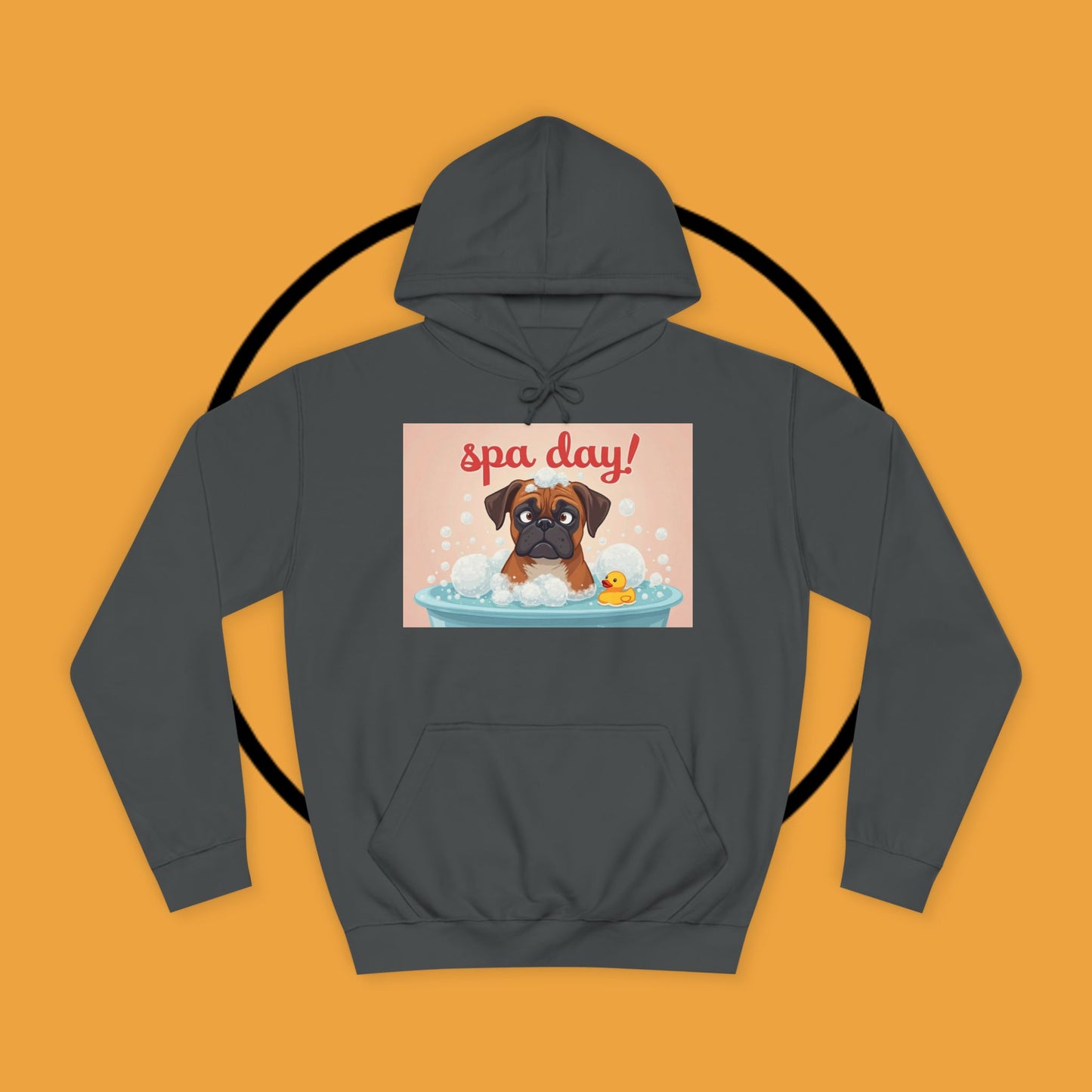 Spa Day Boxer Dog Hoodie | Self-Care Relaxation Gift | Pamper Day Pet Apparel | Wellness Vibes