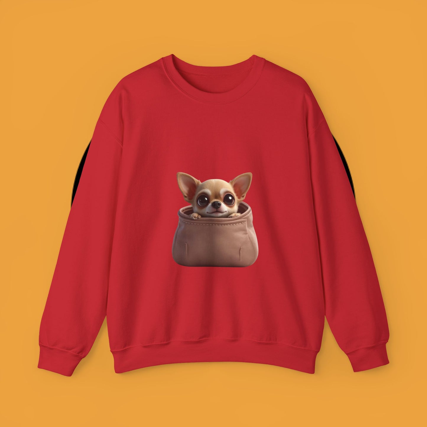 Pocket Chihuahua Sweatshirt - Cute Purse Puppy Design | Small Dog Lover Gift Crewneck