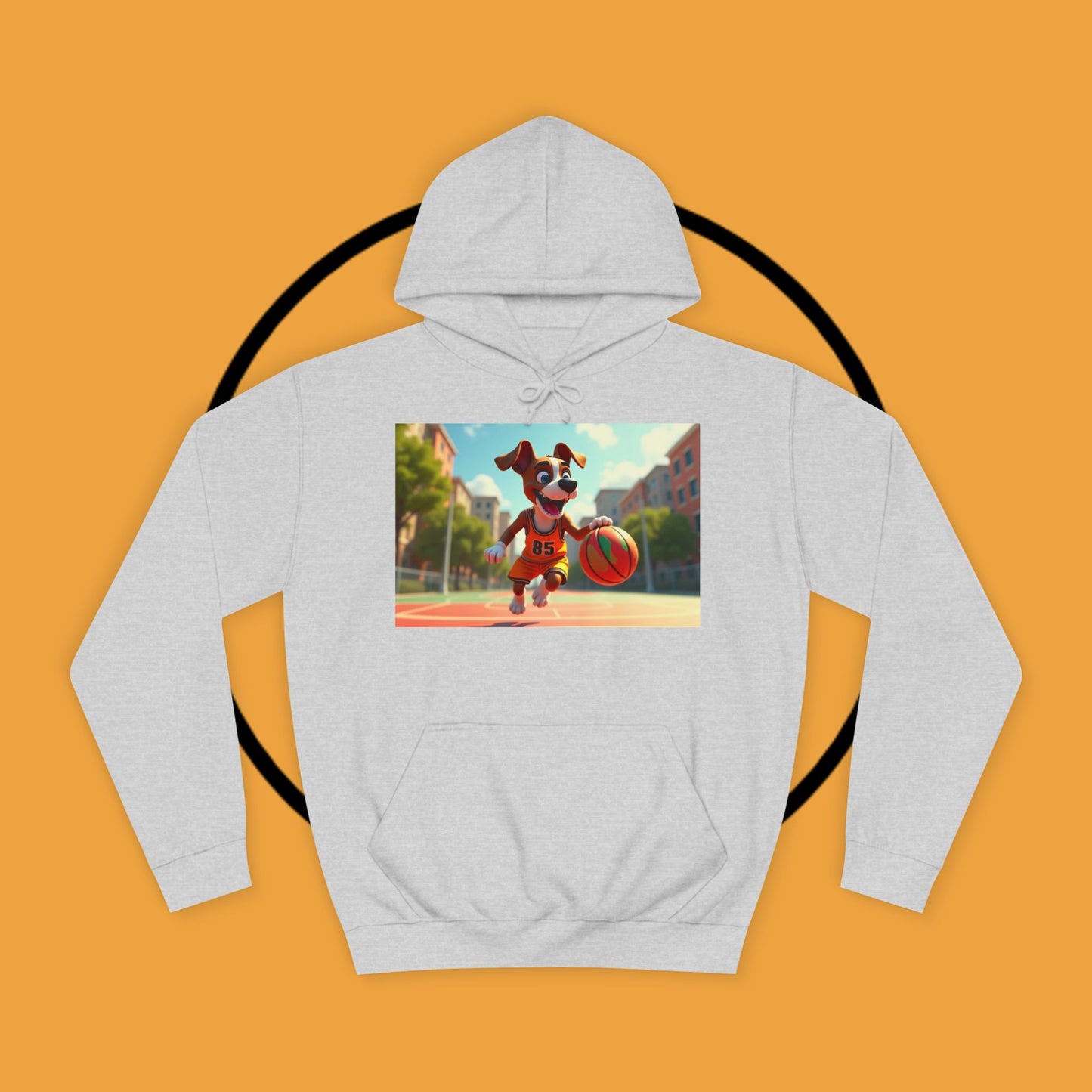 Basketball Boxer Dog #85 Hoodie | Sports Athletic Pet Apparel | Basketball Fan Gift | Team Spirit